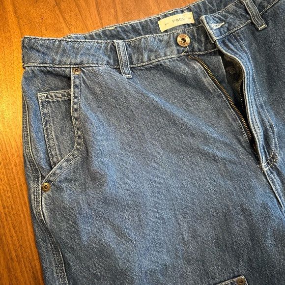 P&Co Casual Blue Boyfriend Jeans Size 36" / US 14 / IT 50 - 2 Thumbnail