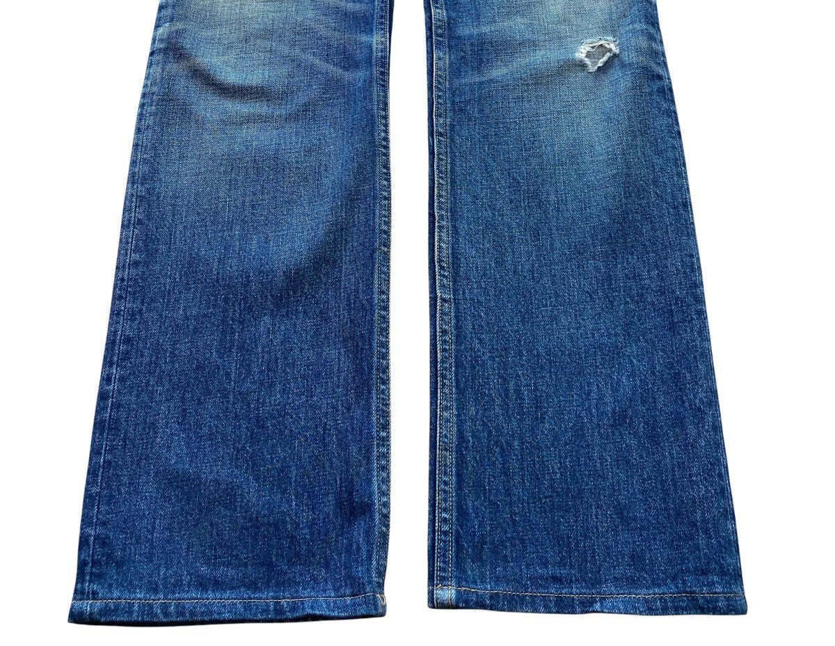 Golden Goose Golden Goose Faded Blue Wash Whiskered Straight Leg Jeans Size US 32 / EU 48 - 5 Thumbnail