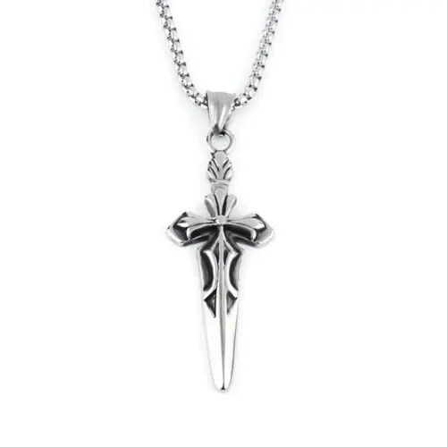 Jewelry Cross Dagger Pendant Necklace Size ONE SIZE - 4 Thumbnail