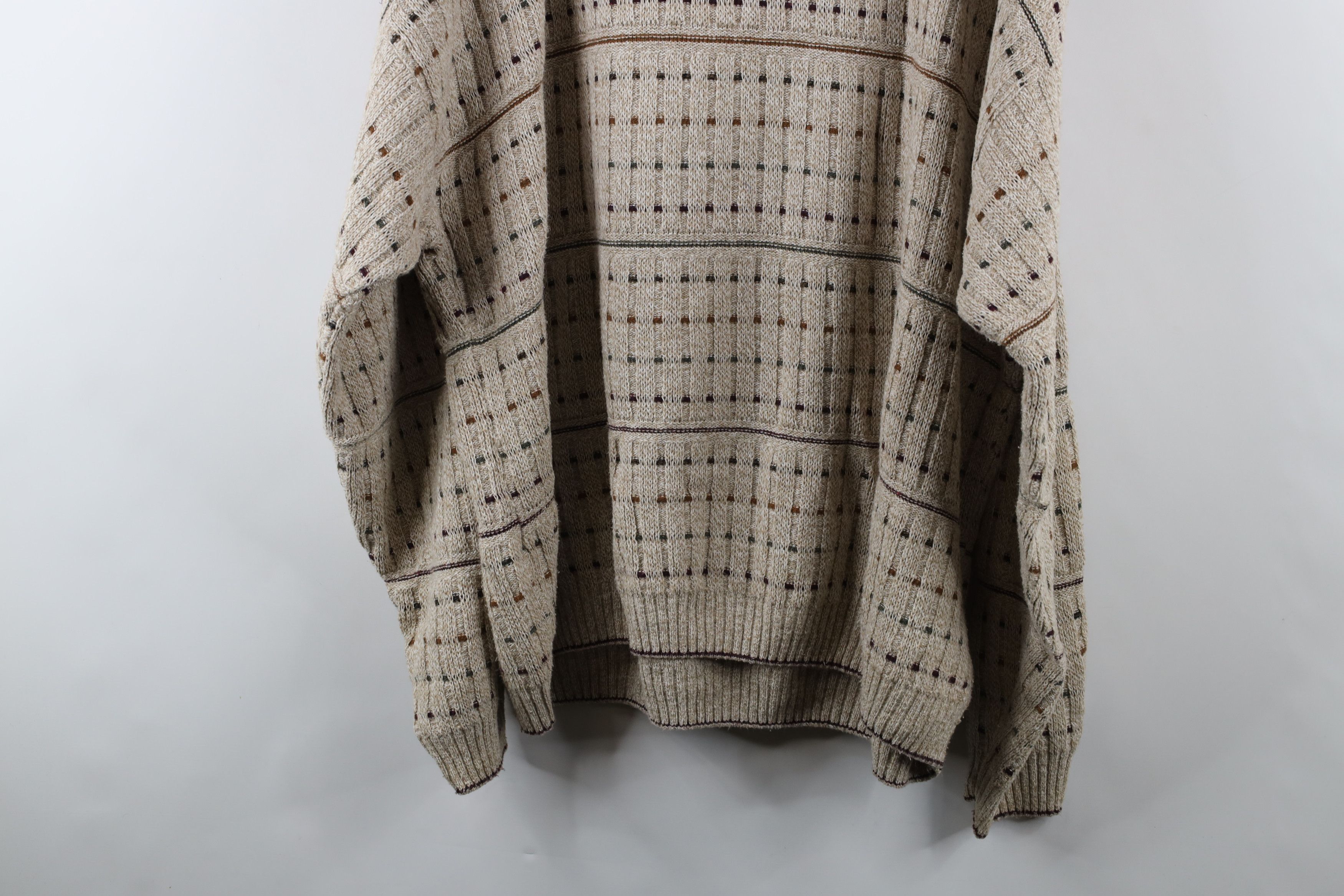 Vintage Vintage 90s Streetwear Ribbed Knit V-Neck Sweater USA Size US XL / EU 56 / 4 - 11 Thumbnail
