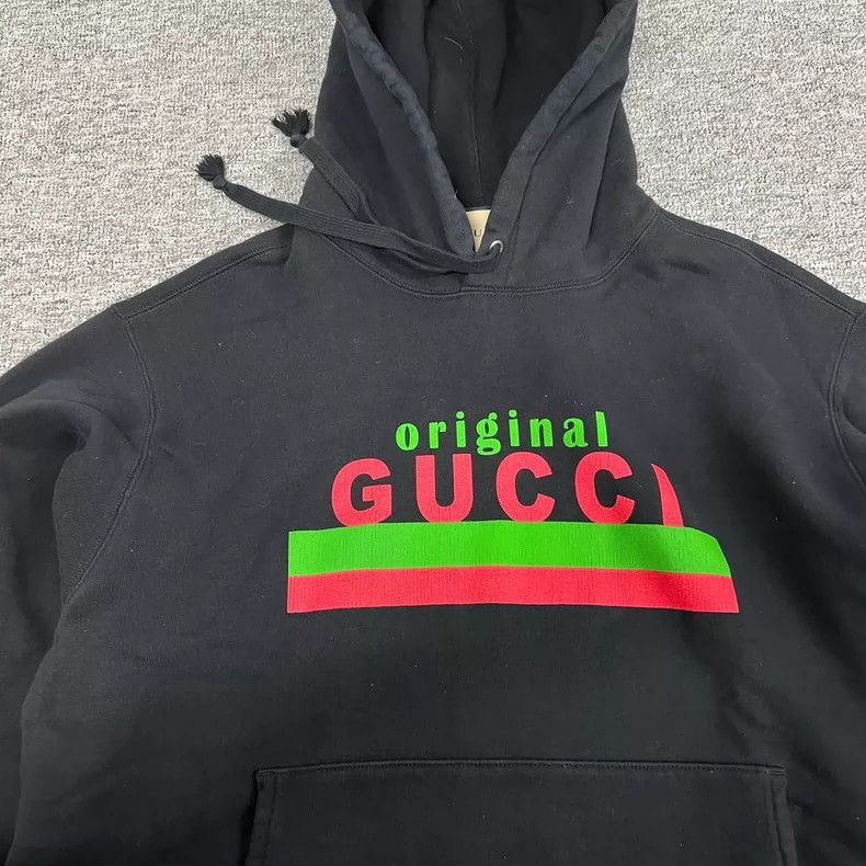 Gucci Gucci Classic red and green striped hooded sweatshirt 2502- Size US L / EU 52-54 / 3 - 4 Thumbnail