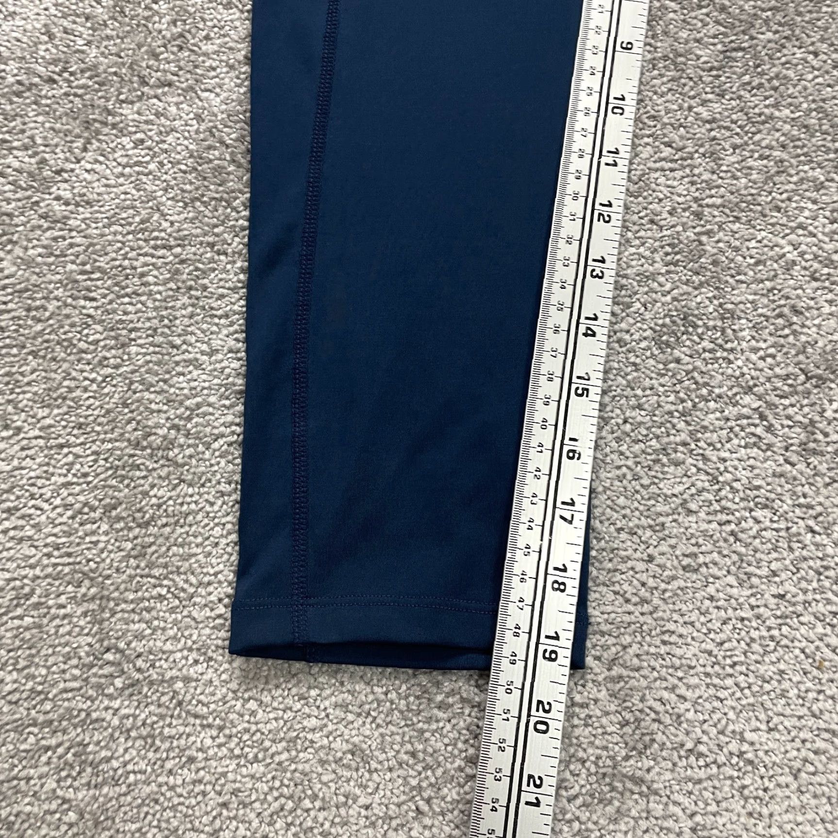 Vintage Unbranded Compression Leggings Womens Medium Navy Blue Pocket Athletic Gym 24x19 Size 32" / US 10 / IT 46 - 7 Thumbnail