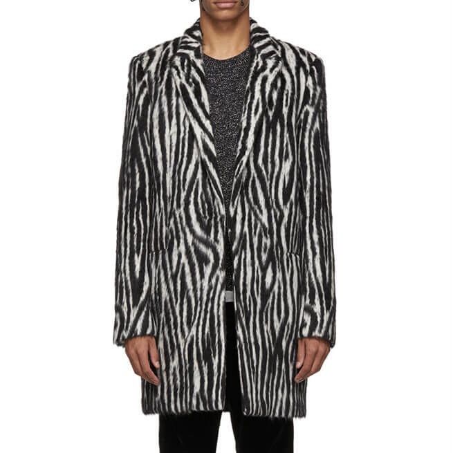 Saint Laurent Paris Saint Laurent Zebra Fur Coat in Large Size US L / EU 52-54 / 3 - 1 Thumbnail