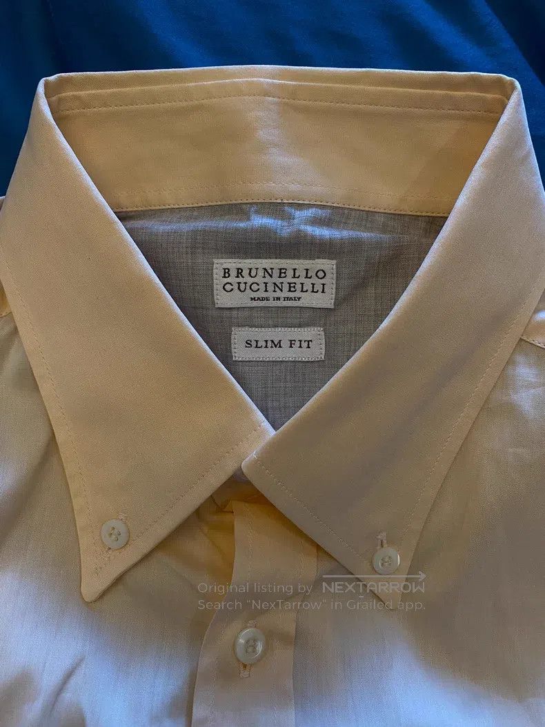 Brunello Cucinelli Brunello Cucinelli Shirt, Italian style, fabric smooth Size US M / EU 48-50 / 2 - 3 Thumbnail