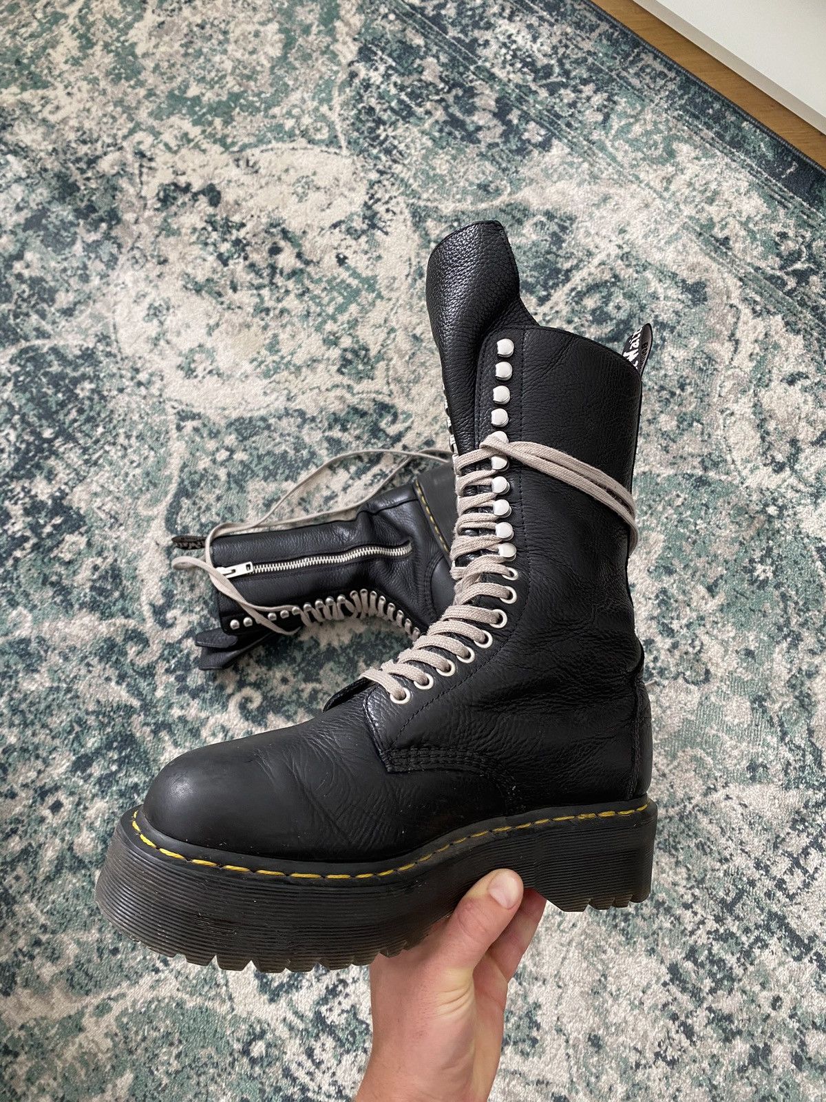 Dr. Martens × Rick Owens Rick Owens x Dr. martens High Boots Size US 9.5 / EU 42-43 - 3 Thumbnail