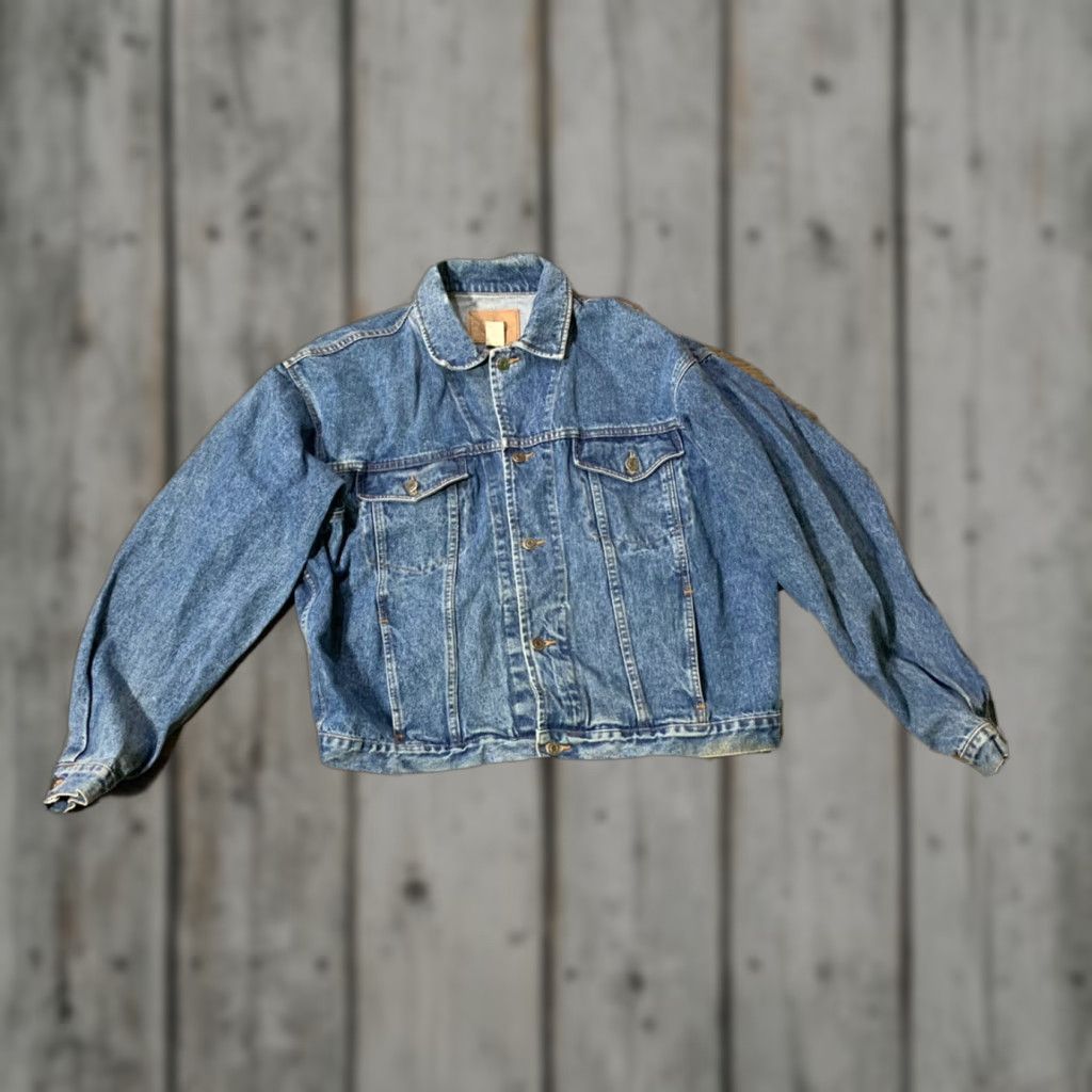 Gap VINTAGE 90s Gap Denim Trucker Jacket Blue XL Mens Size US XL / EU 56 / 4 - 1 Thumbnail