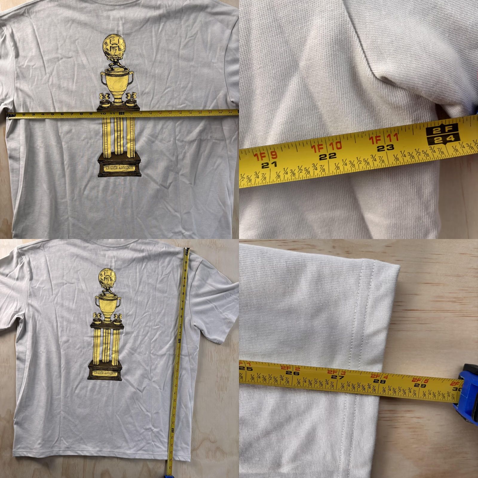 Under Armour Under Armour Shirt Mens Large Gray Trophy Back Graphic Tee T-Shirt UA Size US L / EU 52-54 / 3 - 8 Thumbnail