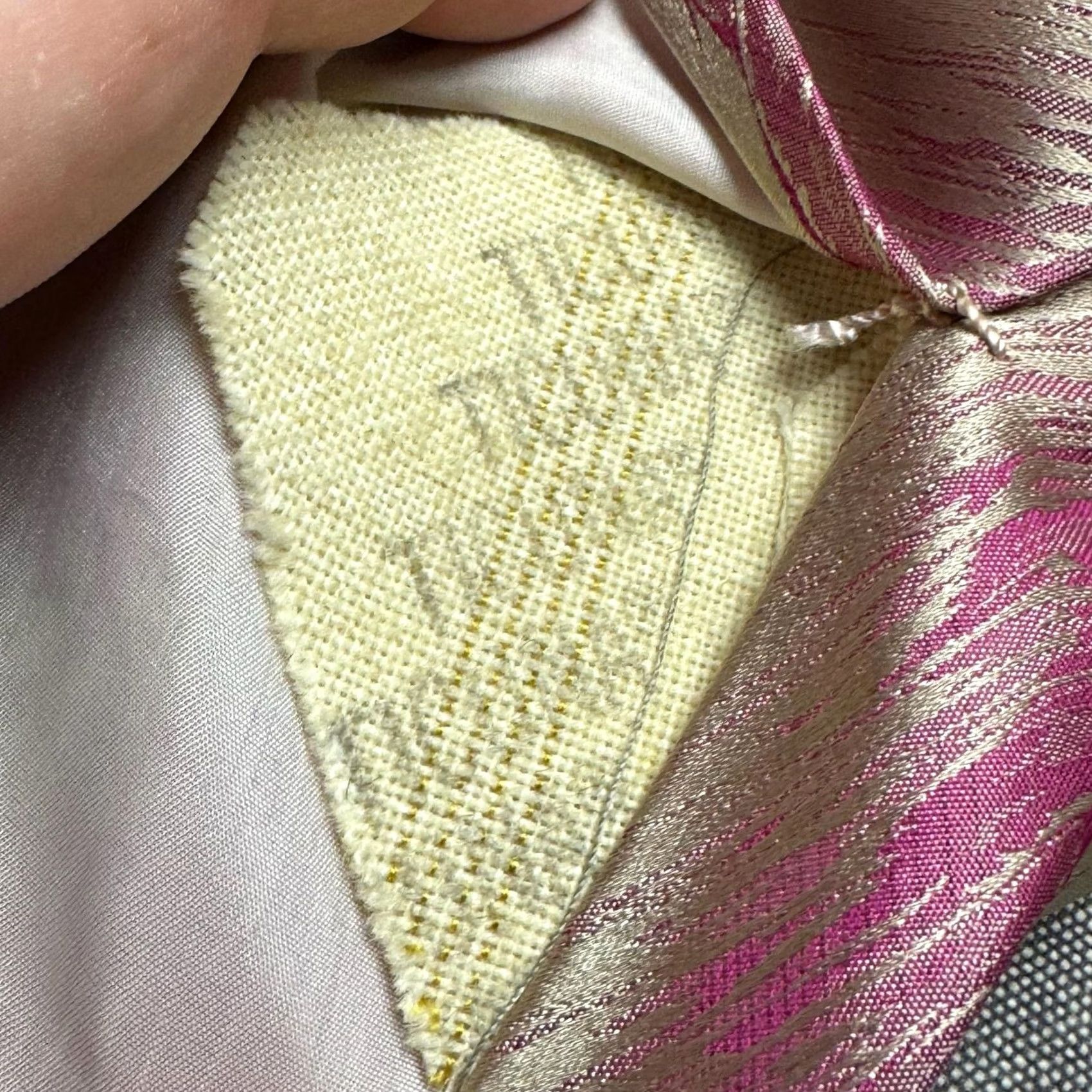 Vintage Vintage Woody's By DAMON Tie White 100% Silk Jacquard One Size Mens Size ONE SIZE - 7 Thumbnail