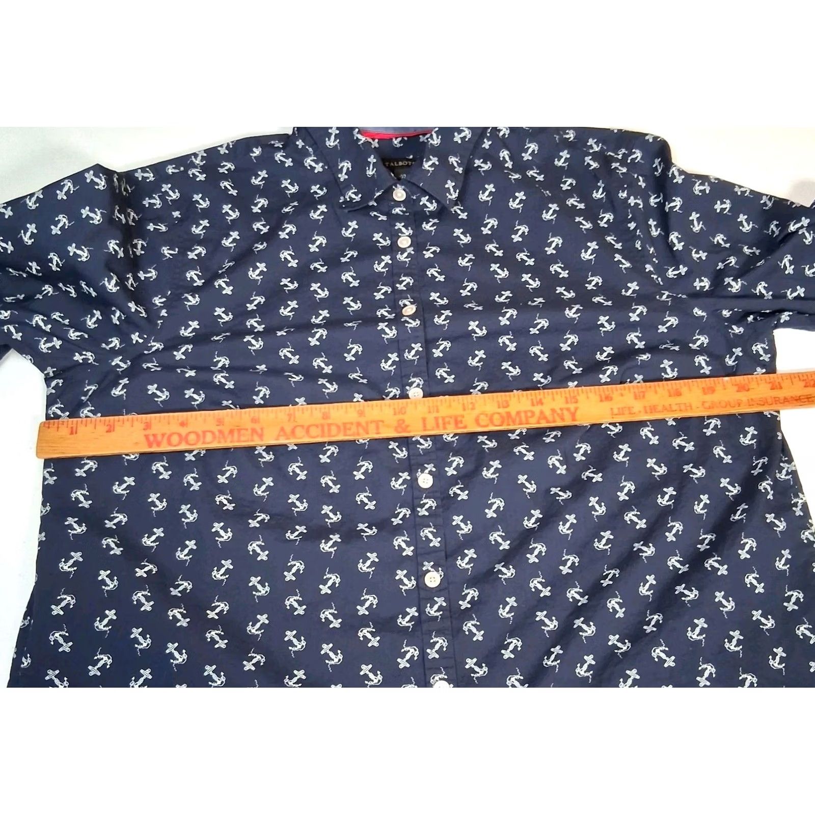 Talbots Talbots Blouse Women 14 Blue Nautical Anchor Sail Boat Long Sleeve Shirt Casual Office Wear 14 Blue Size XL / US 12-14 / IT 48-50 - 5 Thumbnail