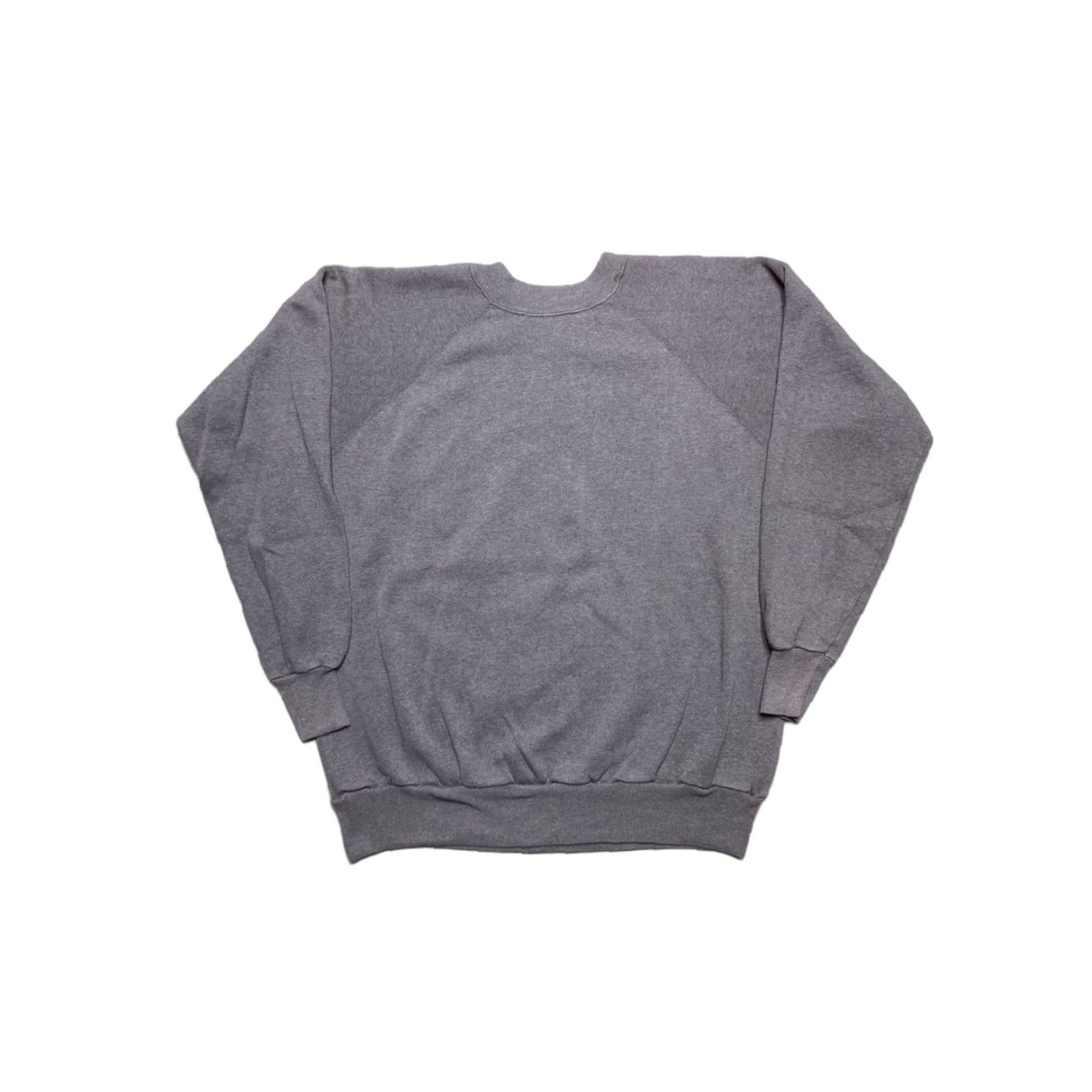 Vintage VINTAGE 80s sweatshirt Stone Gray Raglan Pullover Adult XL Crewneck Men Size US XL / EU 56 / 4 - 1 Thumbnail