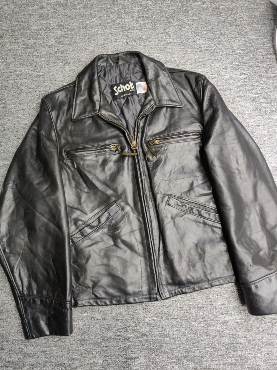 Schott Vintage Schott NYC Leather Jacket Size US M / EU 48-50 / 2 - 9 Thumbnail