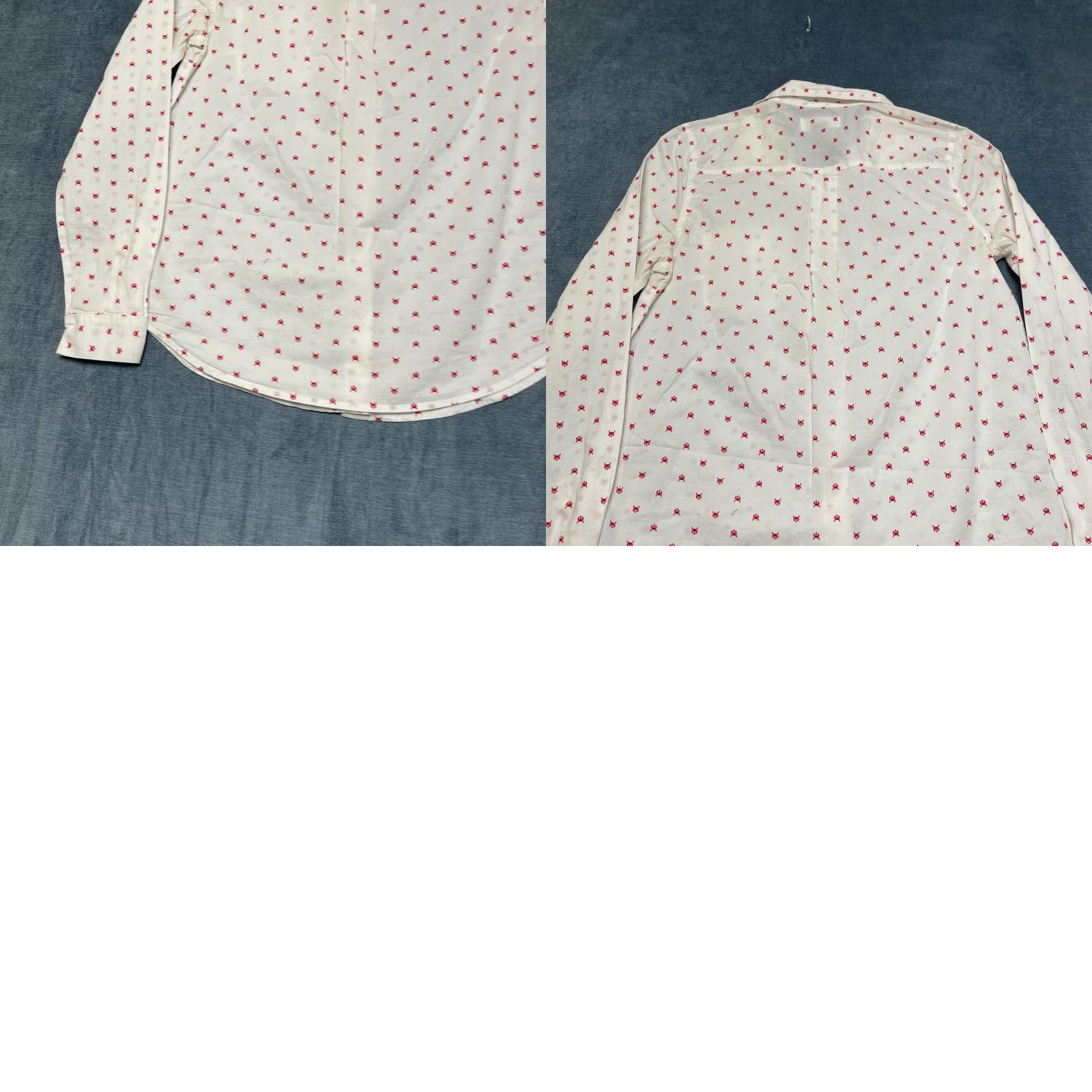 Gap Gap Shirt Womens Small White All Over Wolf Print Cotton Classic Fit Button Up Size S / US 4 / IT 40 - 9 Thumbnail