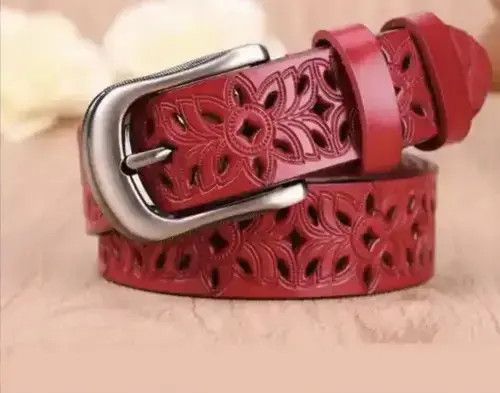 Other Red Floral Theme Belt Size ONE SIZE - 1 Thumbnail
