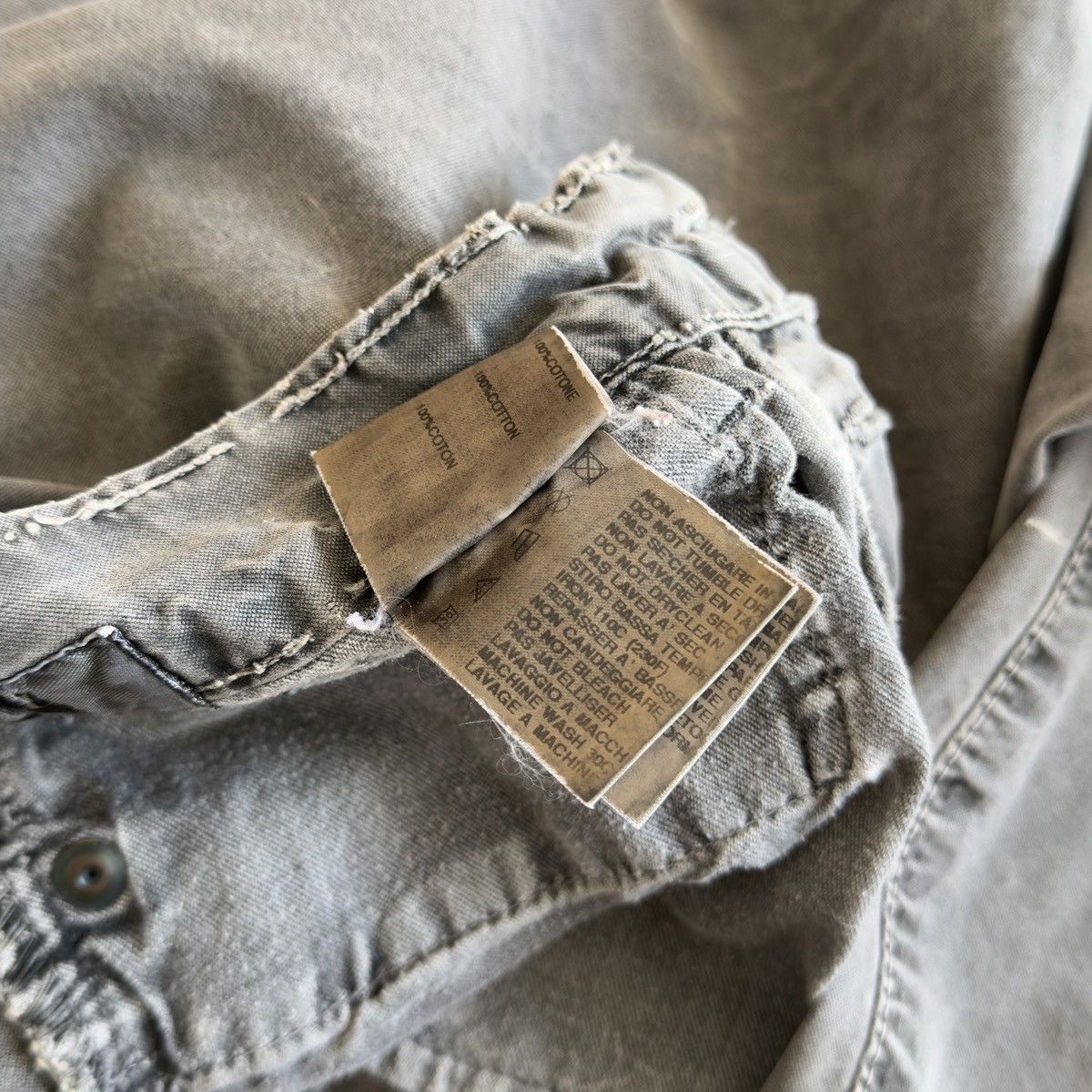 Rick Owens Drkshdw SS2006 "Tungsten" Dark Shadow Thin Denim Jeans Size US 28 / EU 44 - 11 Thumbnail