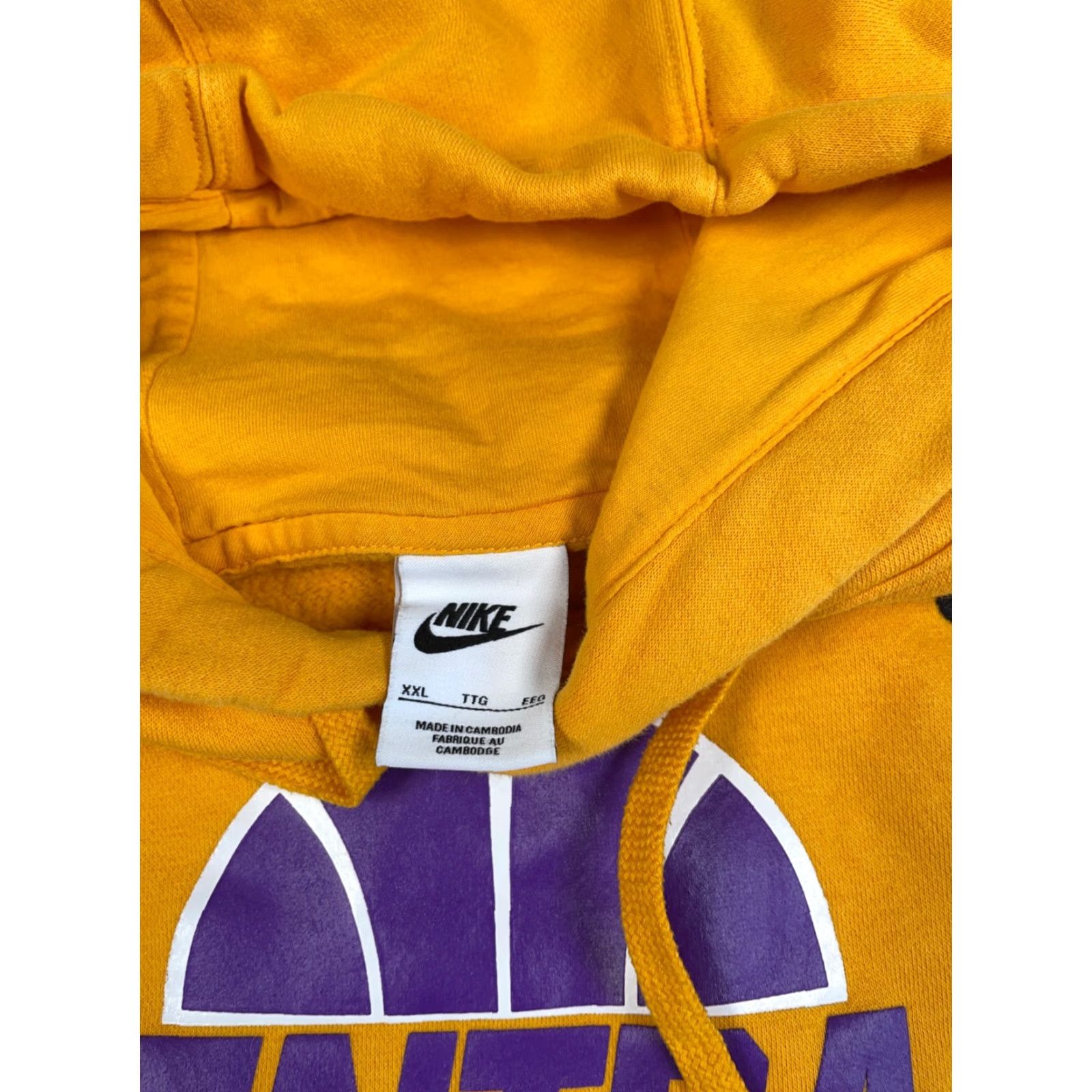 Nike Nike Central Wolves Basketball Hoodie Adult 2XL Yellow Purple Sweatshirt Size US XXL / EU 58 / 5 - 3 Thumbnail