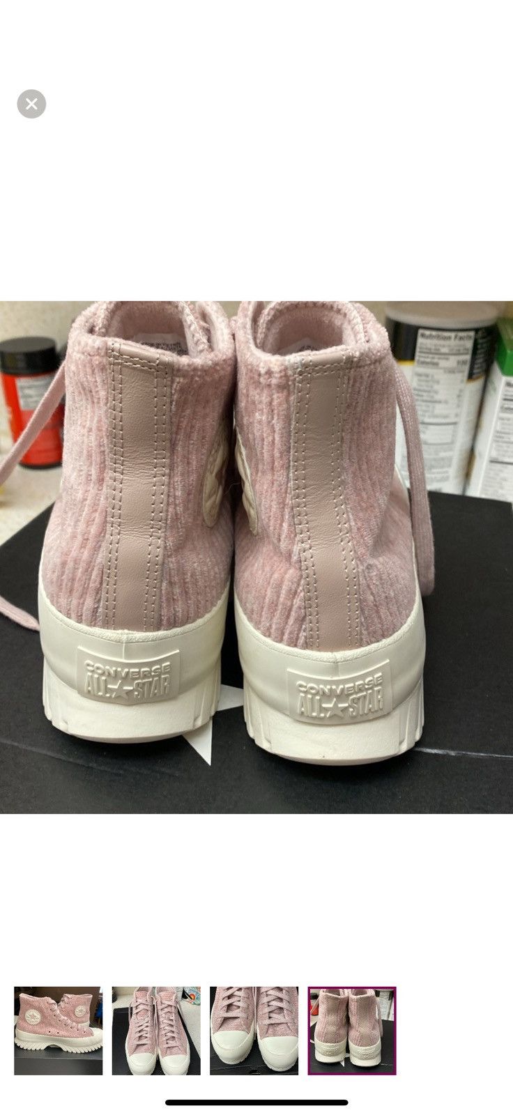 Other Converse high top corduroy mauve sneakers Size US 11 / IT 41 - 4 Thumbnail