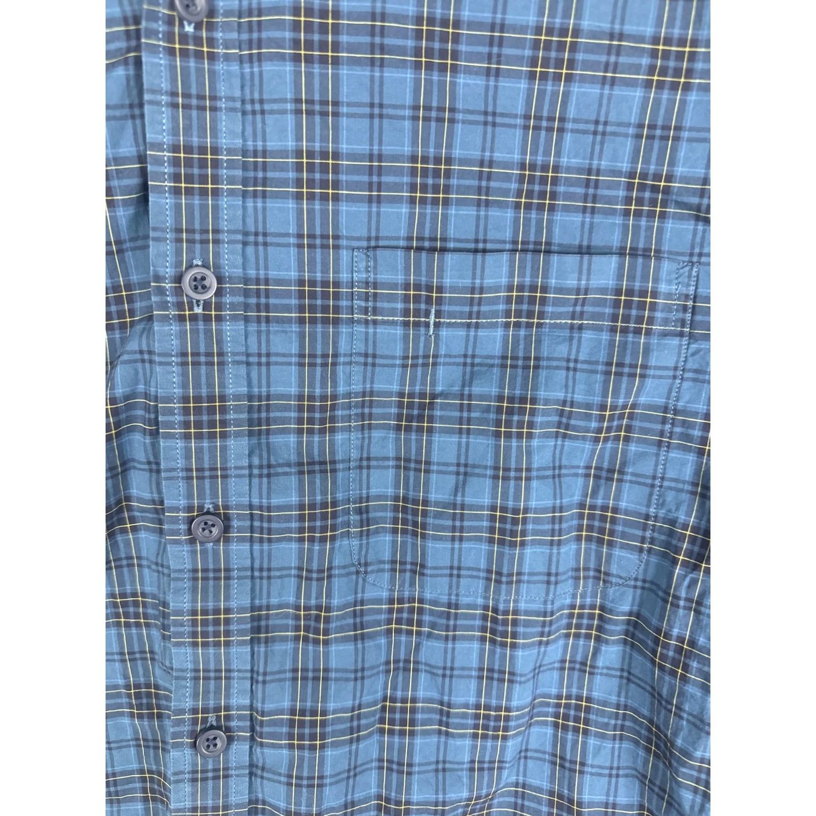 Vintage Hugh & Crye Shirt Mens M Long Sleeve Button Front Plaid Blue Cotton Shirt Size US M / EU 48-50 / 2 - 4 Thumbnail