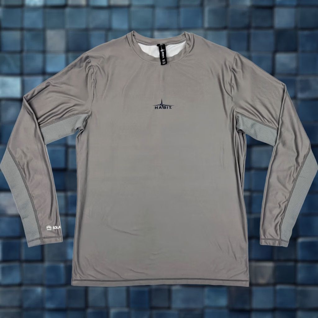 Habitat Habit Solar Factor UPF 40 Patriotic Fishing Shirt Men M Gray Size US M / EU 48-50 / 2 - 1 Thumbnail