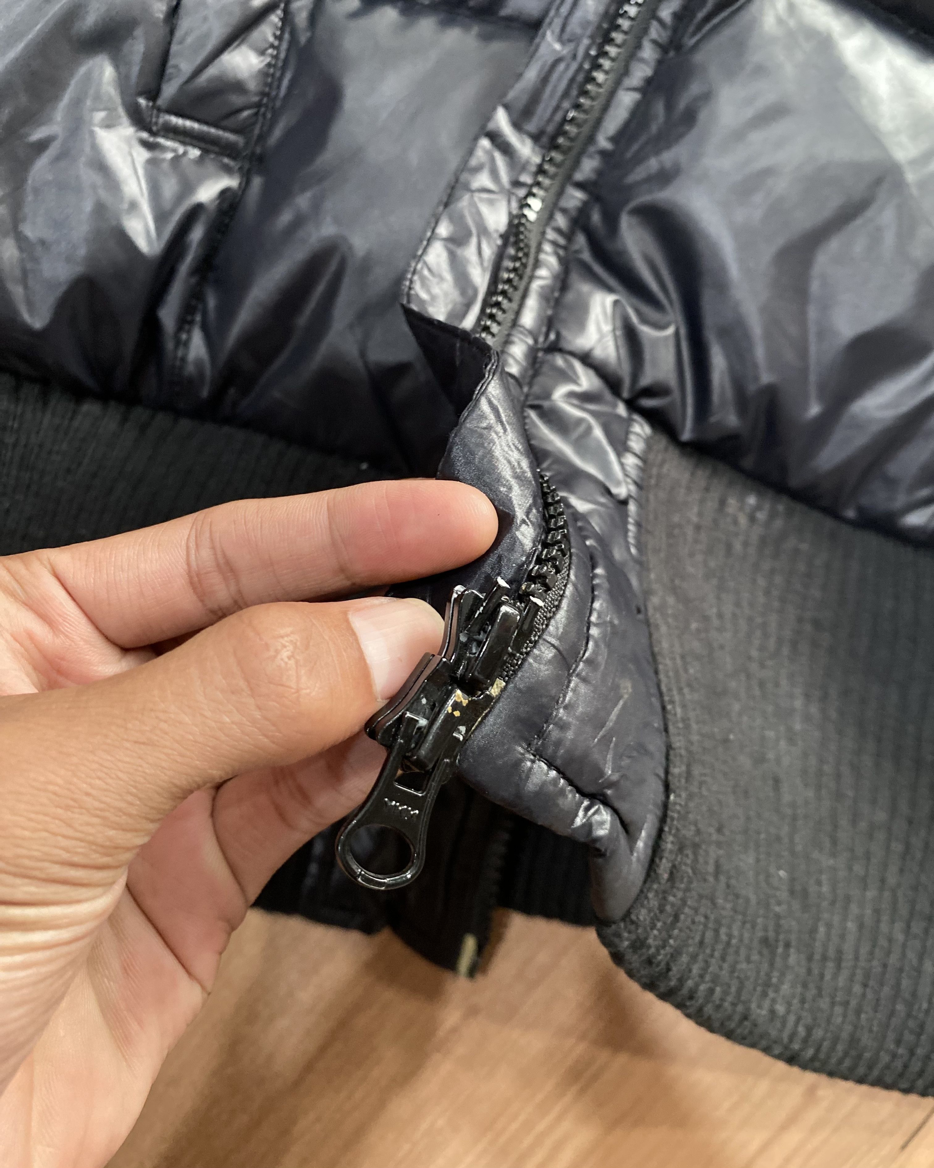 Le Grande Bleu (L.G.B.) Vintage Lee Down Puffer - Fur Vkei 2000s Vibes Size US S / EU 44-46 / 1 - 8 Thumbnail