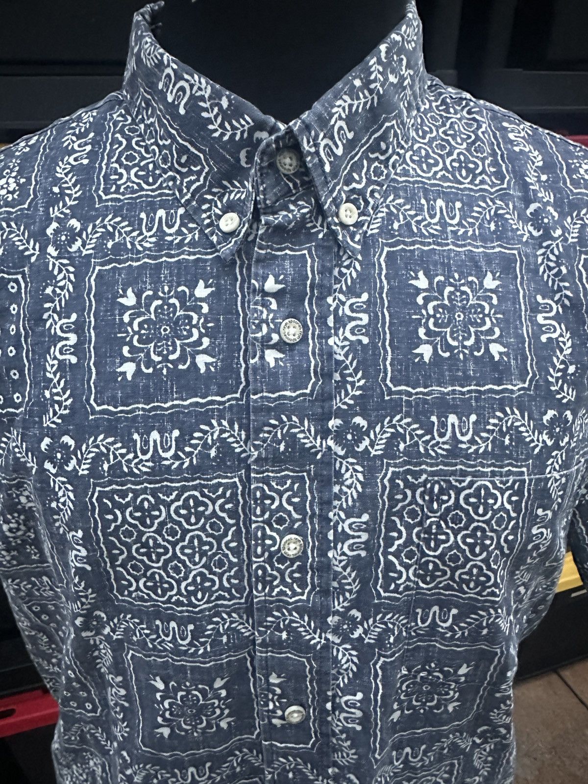 Reyn Spooner Reyn Spooner Tailored Fit Blue Hawaiian Print Men's L Size US L / EU 52-54 / 3 - 3 Thumbnail