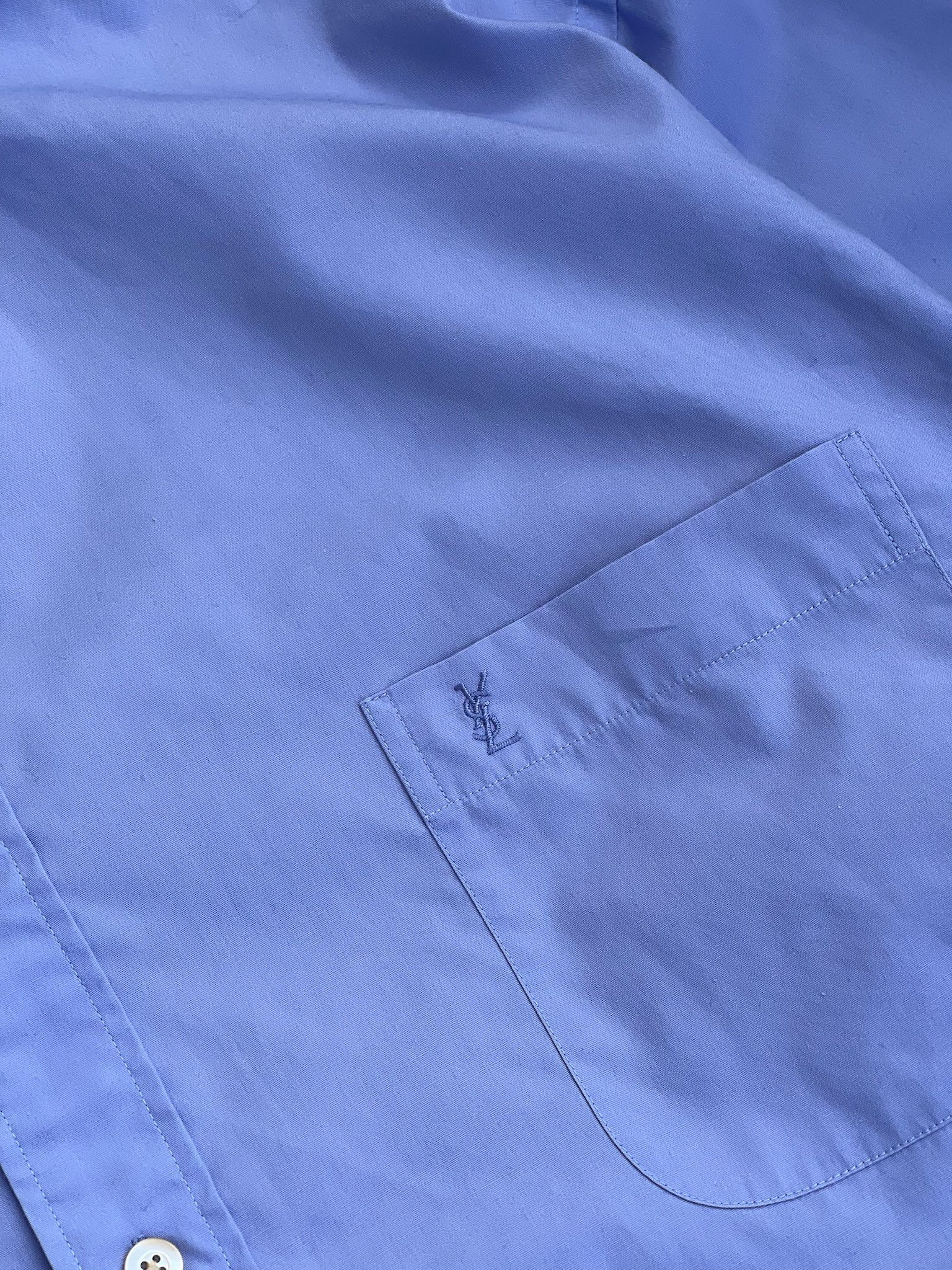 Yves Saint Laurent Vintage Yves Saint Laurent Pour Homme Button Up Shirt Size US XL / EU 56 / 4 - 4 Thumbnail