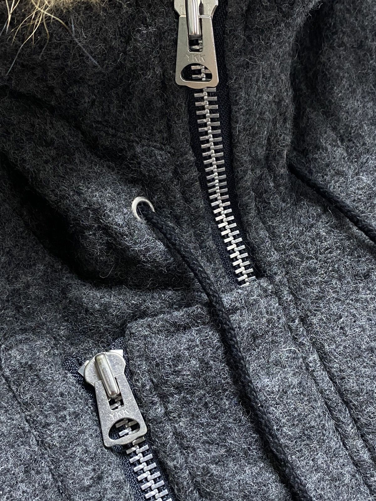 If Six Was Nine × Japanese Brand × Le Grande Bleu (L.G.B.) Nano Universe Wool Fur Jacket Size US M / EU 48-50 / 2 - 5 Thumbnail