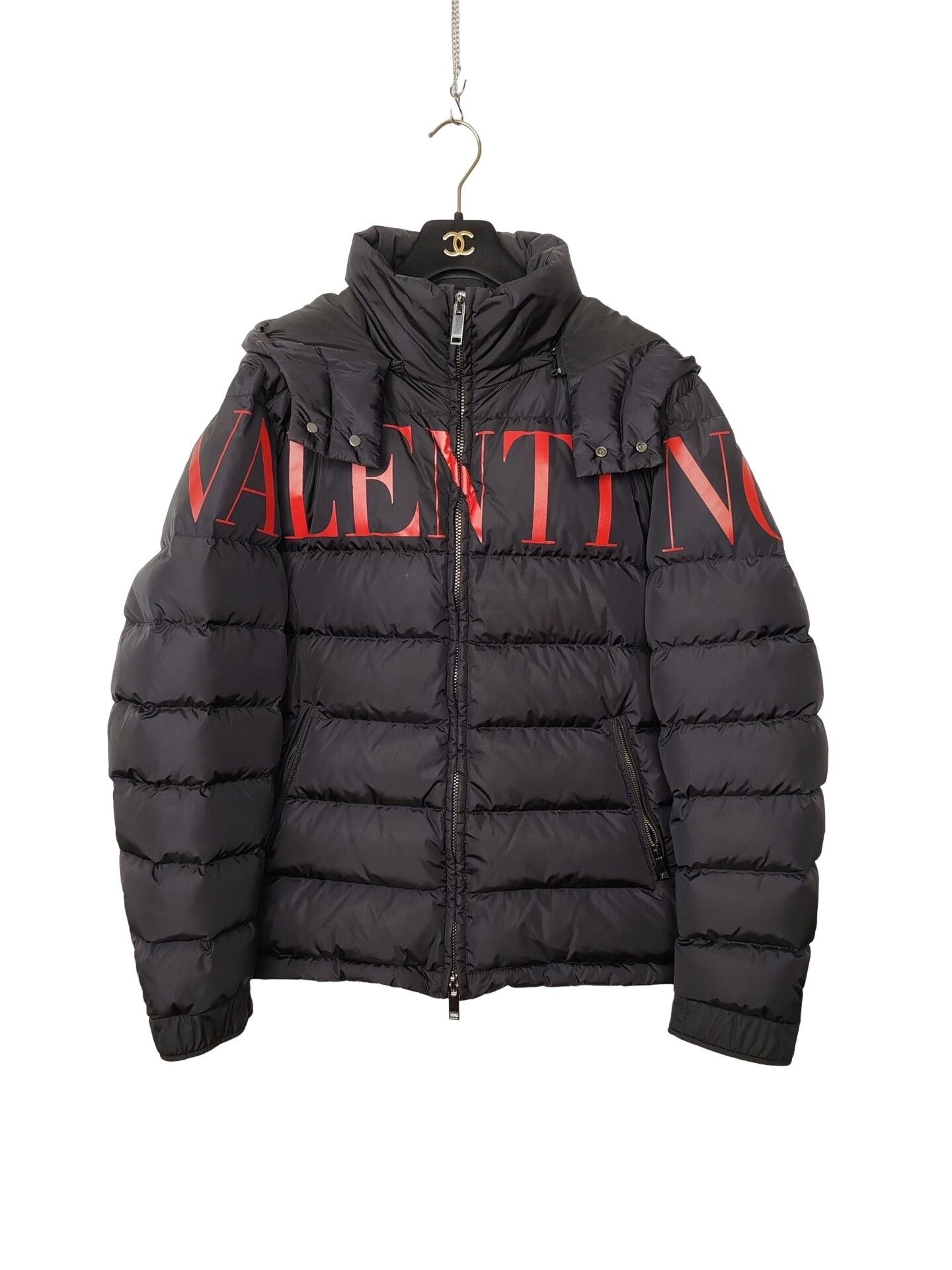 Valentino Valentino Red Logo Puffer Jacket Size M Size US M / EU 48-50 / 2 - 1 Thumbnail