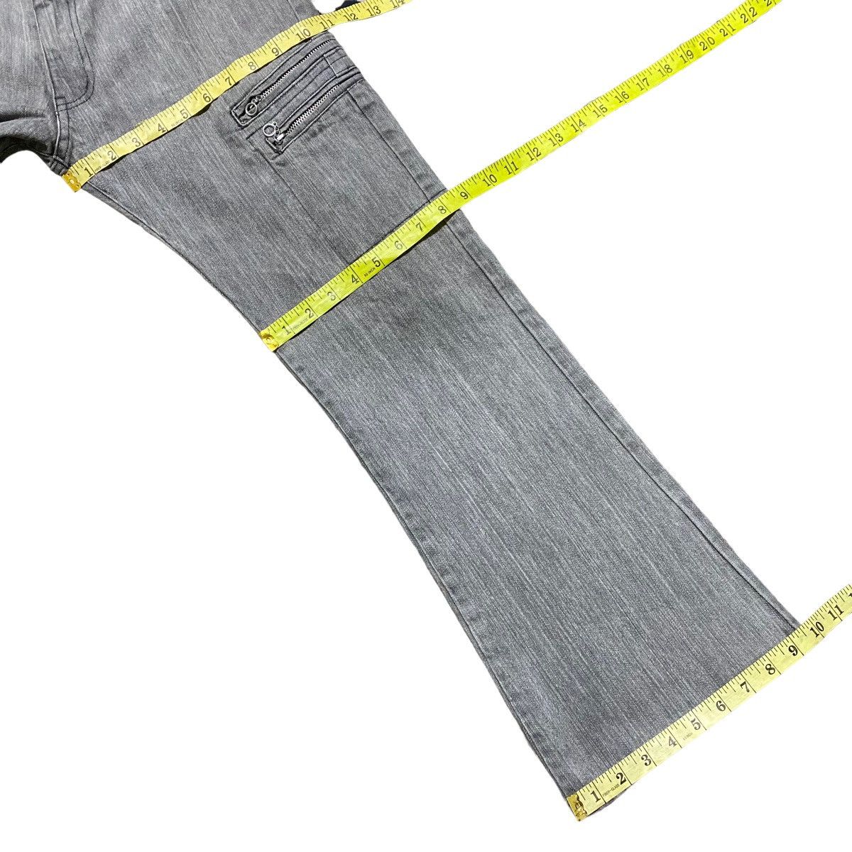 Japanese Brand RUPERT EDGE Grey Denim Flare Cargo Pants Size US 30 / EU 46 - 18 Thumbnail