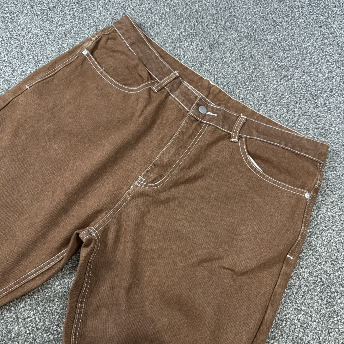 Japanese Brand Vintage Y2K Loose Fit Embroidered Double Knee Pants Size US 38 / EU 54 - 5 Thumbnail
