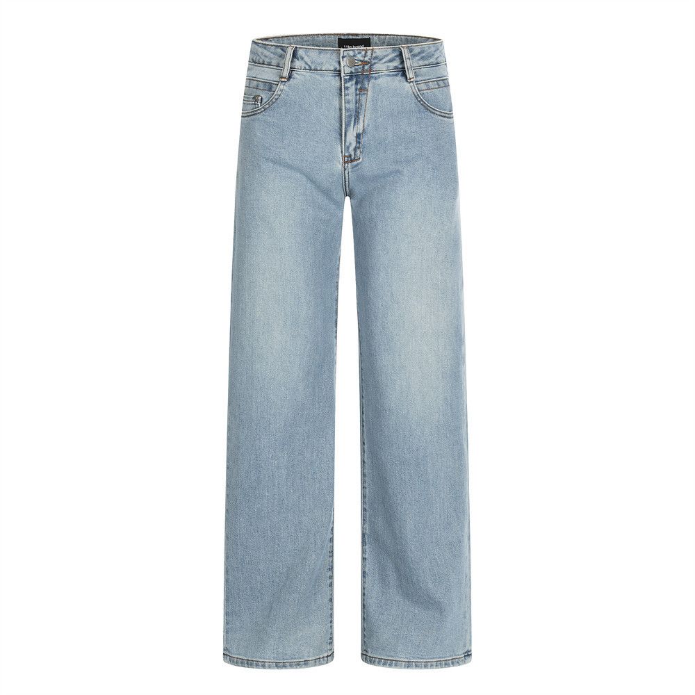 Jean Men's loose retro American washed distressed casual jeans Size US 32 / EU 48 - 1 Thumbnail