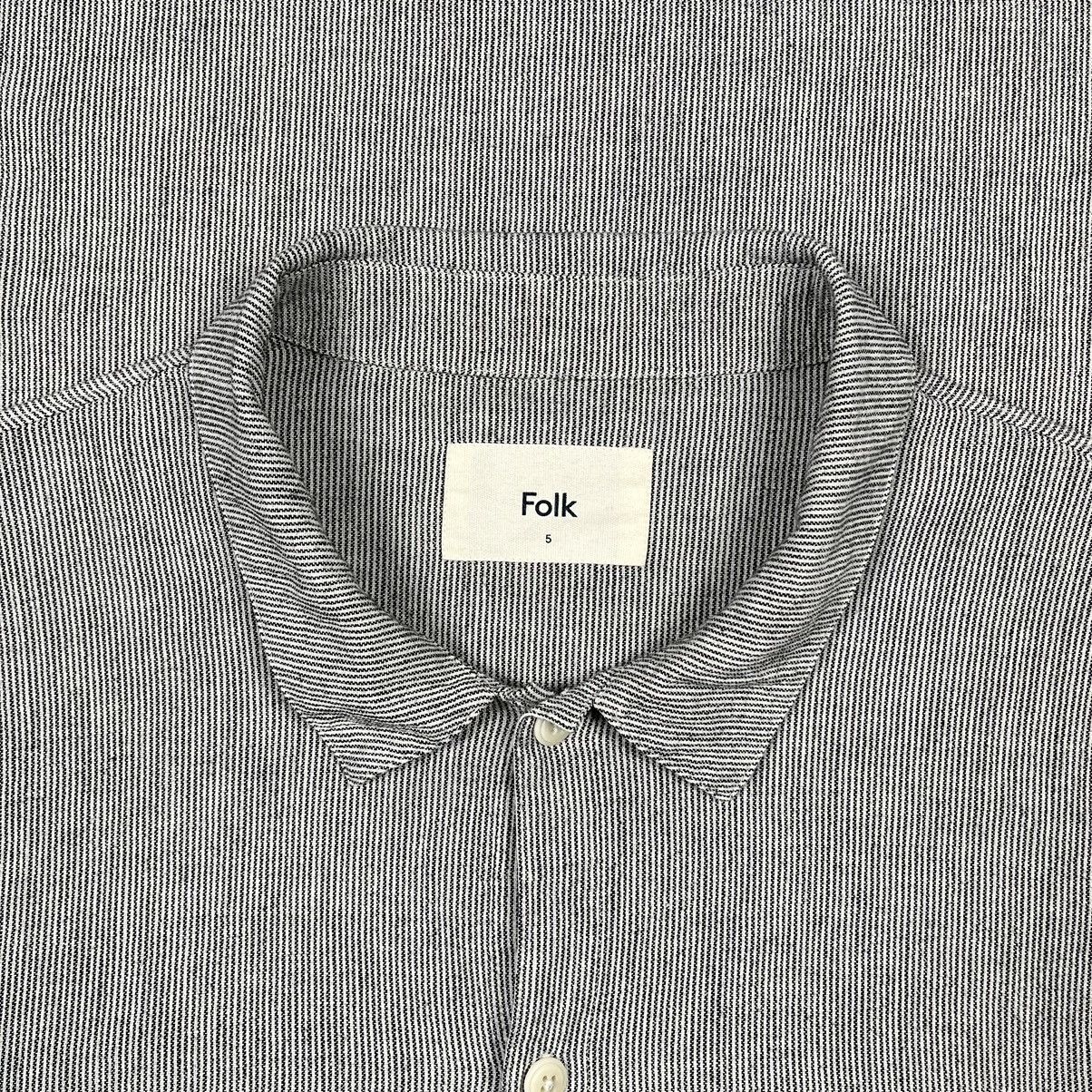 Folk Designer Folk mens Linen/Cotton button up shirt Size US XL / EU 56 / 4 - 3 Thumbnail