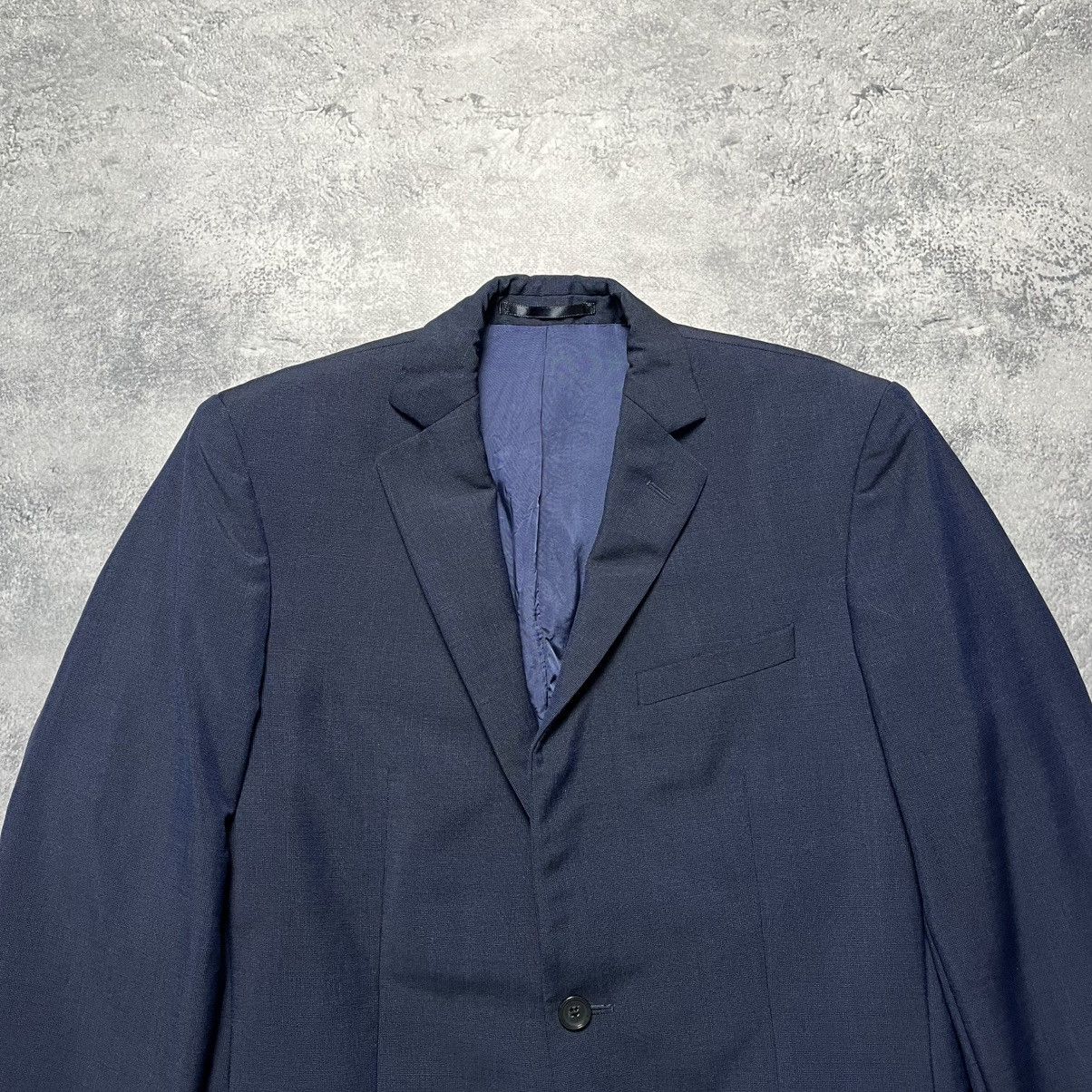 Designer × Reiss Reiss Blue Wool Blazer Jacket Luxury Classic Formal Size 38R - 2 Thumbnail