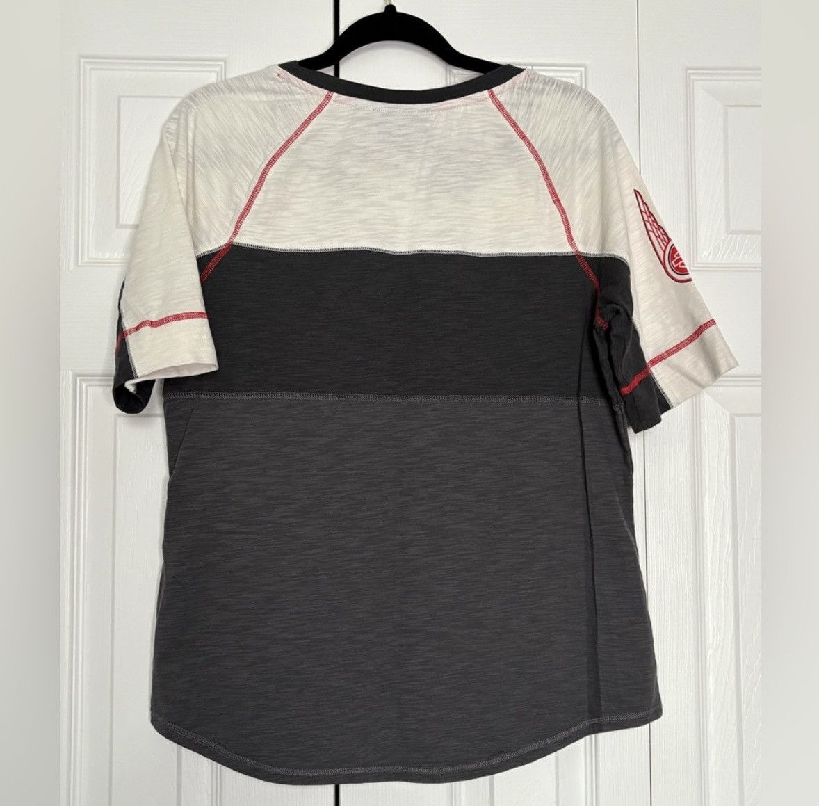 Harley Davidson Harley-Davidson Colorblock White Black Elbow Length Sleeve Size L / US 10 / IT 46 - 3 Thumbnail