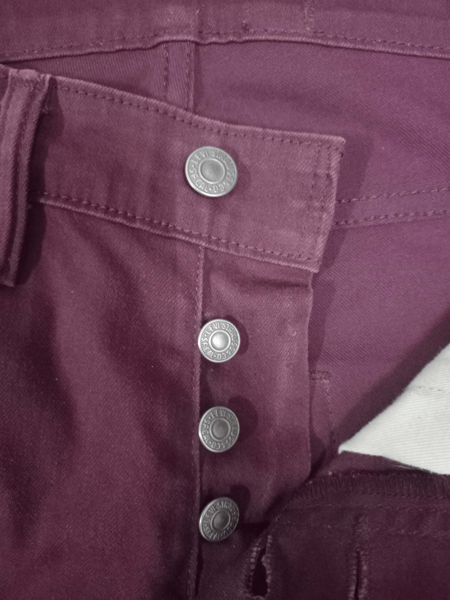 Levi's × Levi's Vintage Clothing Vintage Levis 511 Slim Style Maroon Denim Pants Size US 30 / EU 46 - 3 Thumbnail