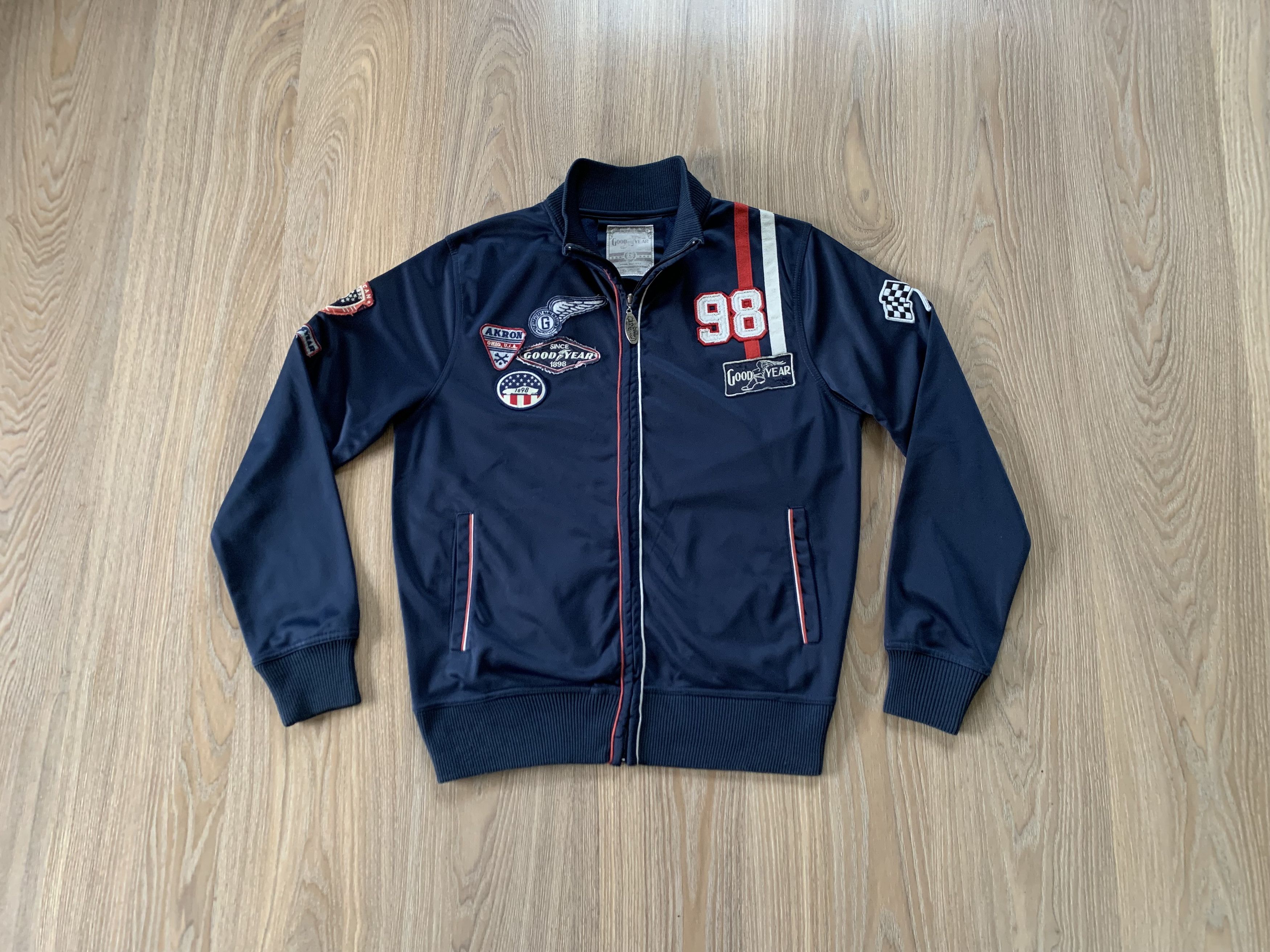 Vintage Goodyear Wellston Men's Sweatshirt Tracksuit Size US L / EU 52-54 / 3 - 1 Thumbnail