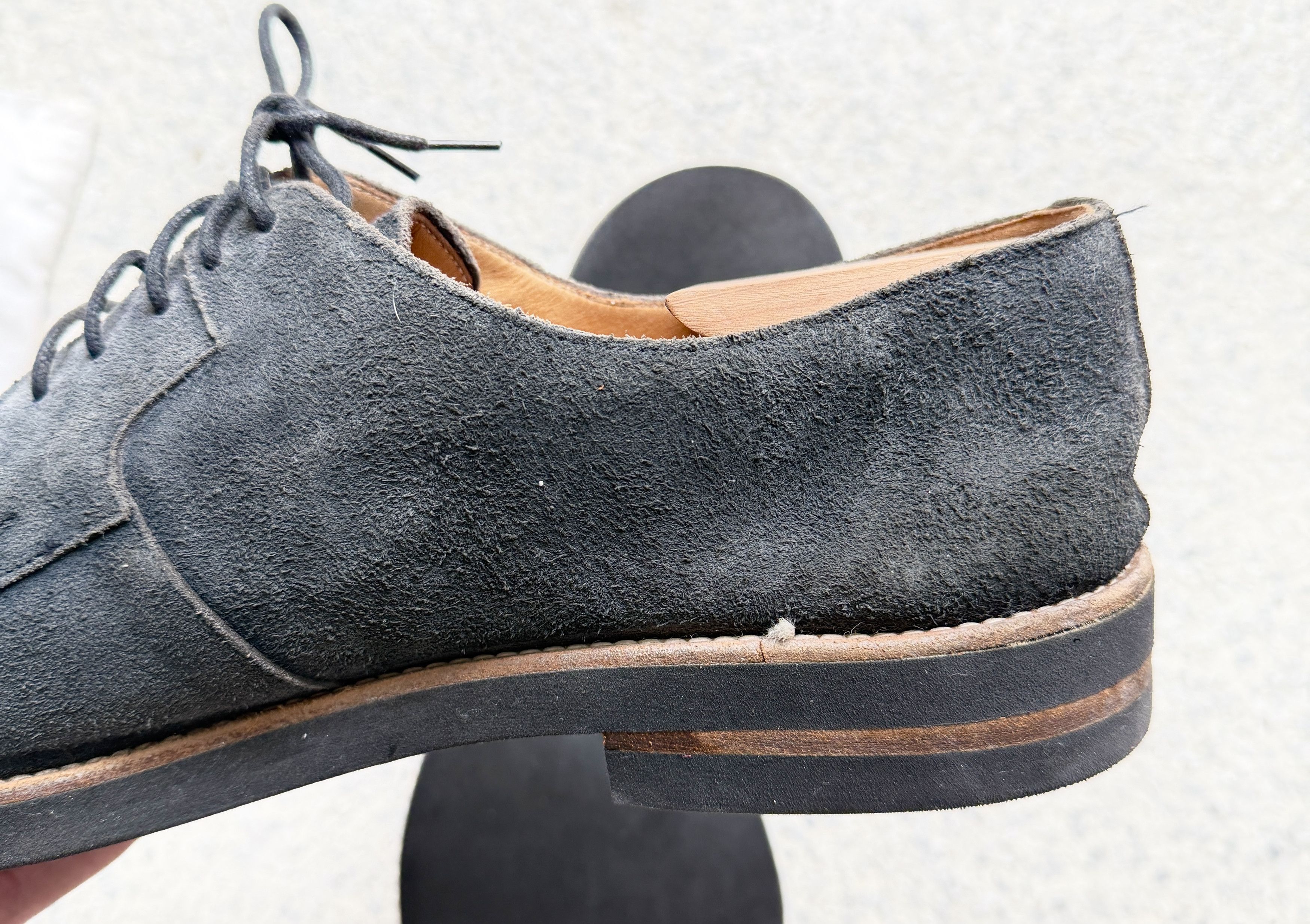 Maison Margiela Margiela Line 22 shoe black charcoal grey distressed sz 12 Size US 12 / EU 45 - 5 Thumbnail