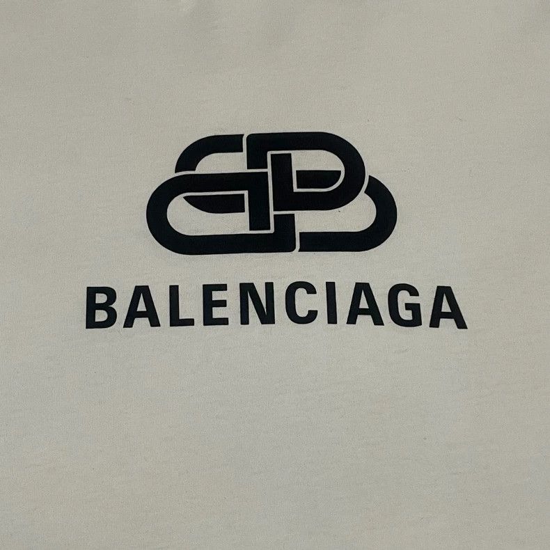 Balenciaga Balenciaga Buckle Logo Short Sleeve T-Shirt White Size M Size US M / EU 48-50 / 2 - 3 Thumbnail