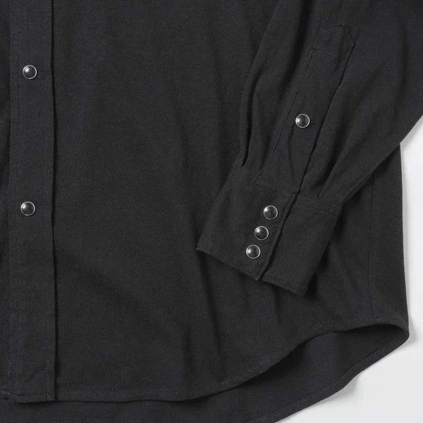 Comoli cotton jersey western shirt size 3 black Size US L / EU 52-54 / 3 - 4 Thumbnail