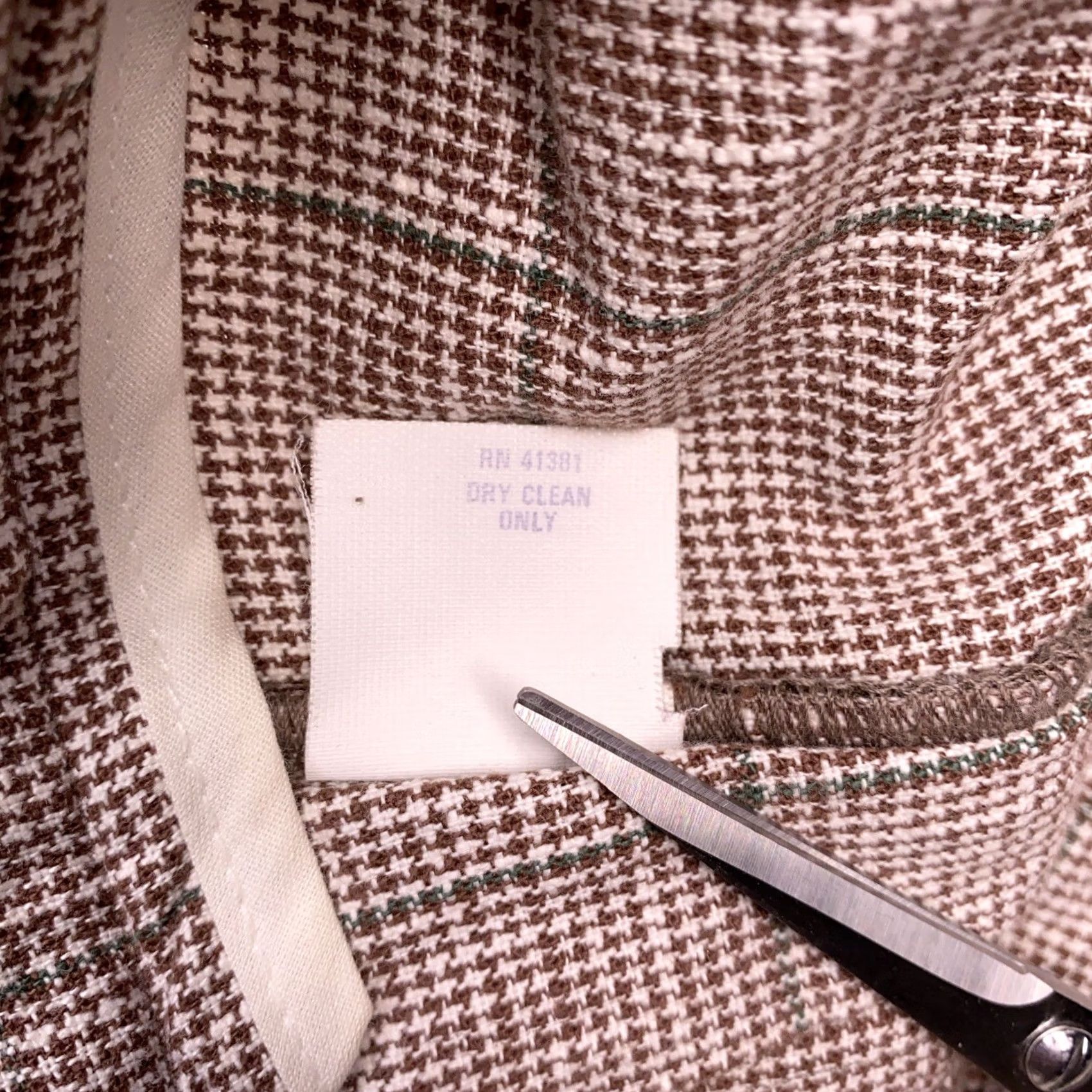 Polo Ralph Lauren VINTAGE Polo Ralph Lauren Pants Mens 36x30 Pleated Windowpane Plaid Houndstooth Brown Straight Chino Belt Loops Logo Vintage Boy? Size US M / EU 48-50 / 2 - 7 Thumbnail