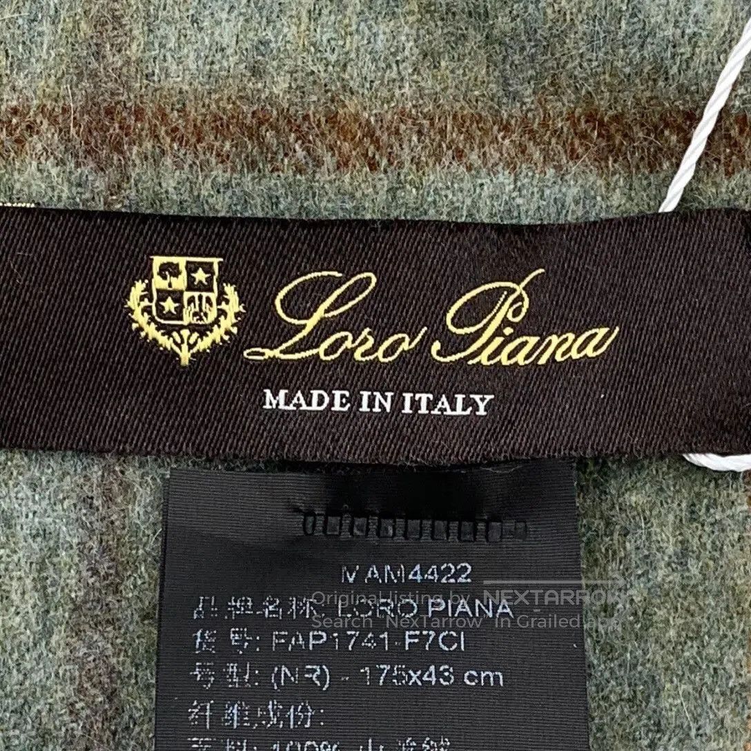 Loro Piana Loro Piana Green Plaid Cashmere Scarf. Size ONE SIZE - 7 Thumbnail