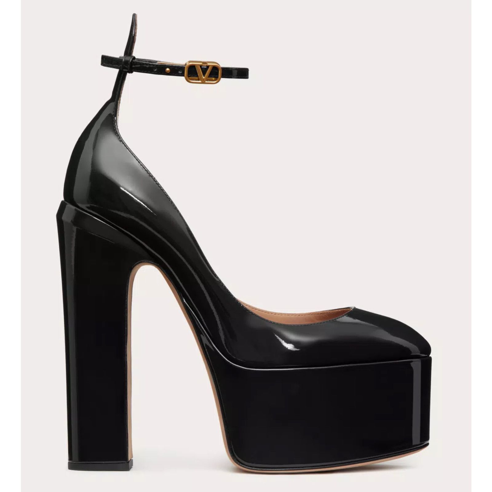 Valentino Rockstud Tan-go Leather V Strap Platform Heel Pump 40 Size US 10 / IT 40 - 1 Thumbnail