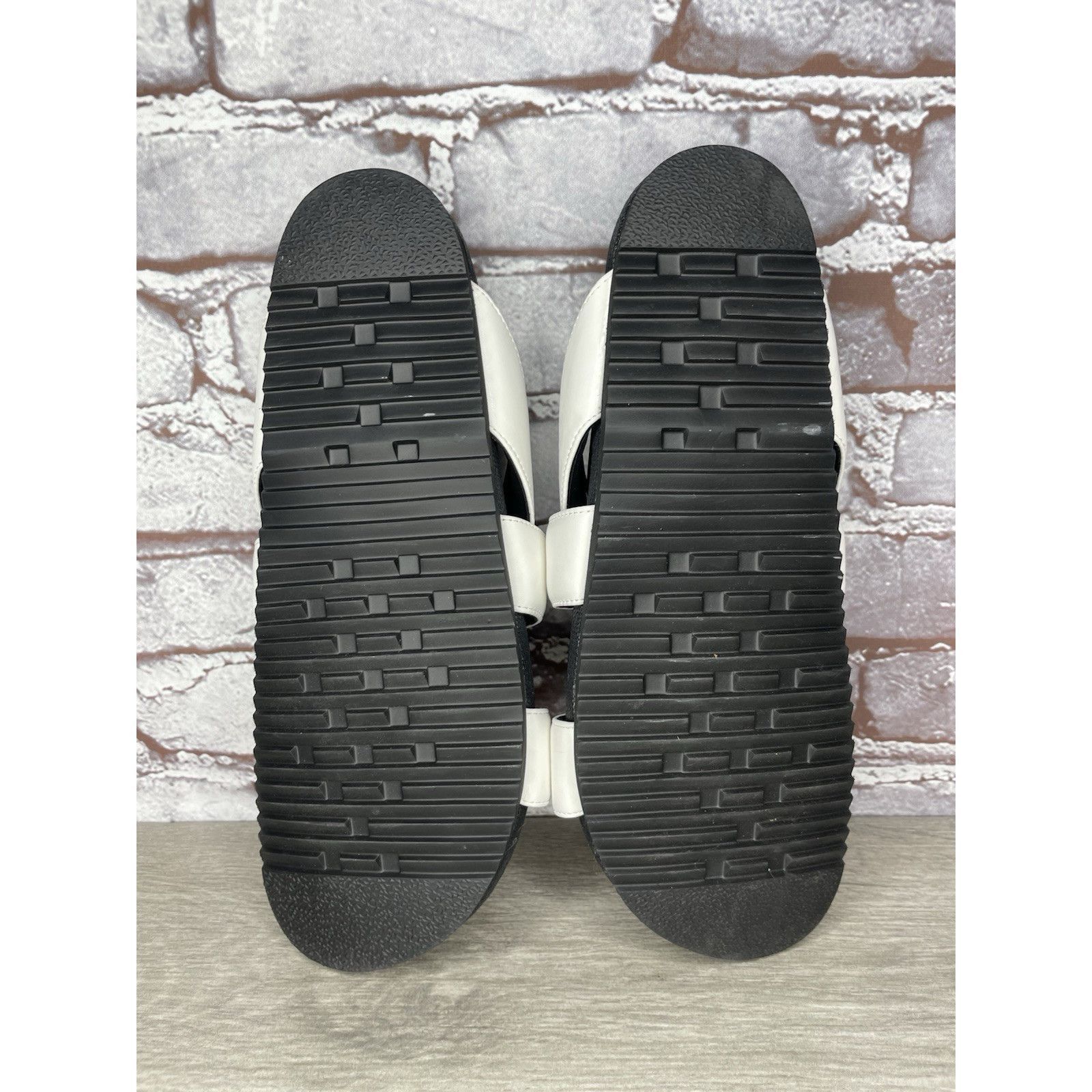 ROA Roam White Leather Ribbon Open Toe Straps Slides Sandals Wom Size US 10.5 / IT 40.5 - 18 Thumbnail