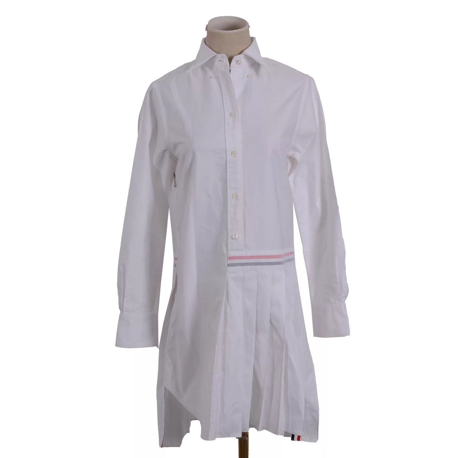 Thom Browne THOM BROWNE irregular hem long sleeve shirt Size XS / US 0-2 / IT 36-38 - 1 Thumbnail