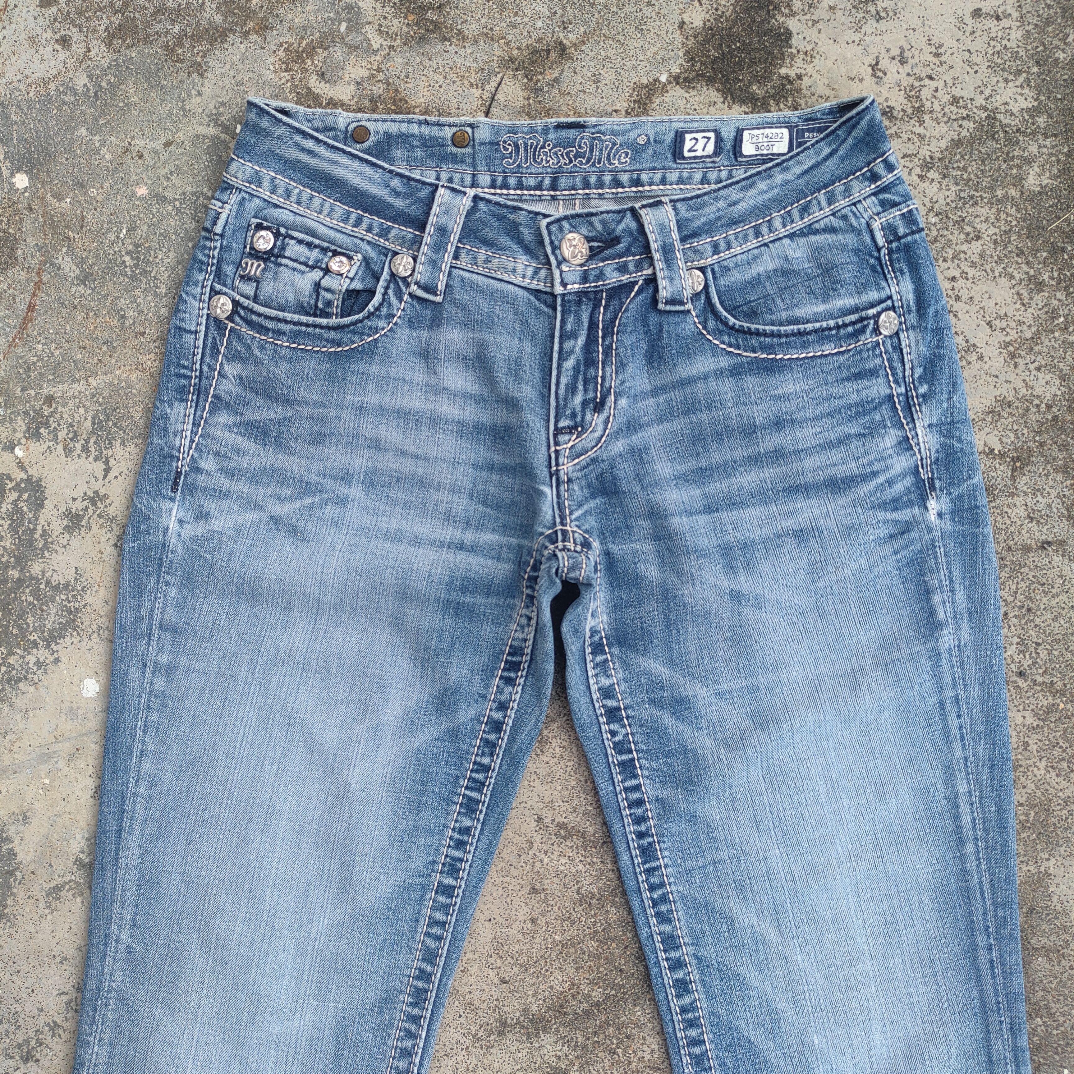 Japanese Brand VINTAGE FLARE WOMAN MISS ME WING JEANS DENIM PANTS Size US 29 - 3 Thumbnail