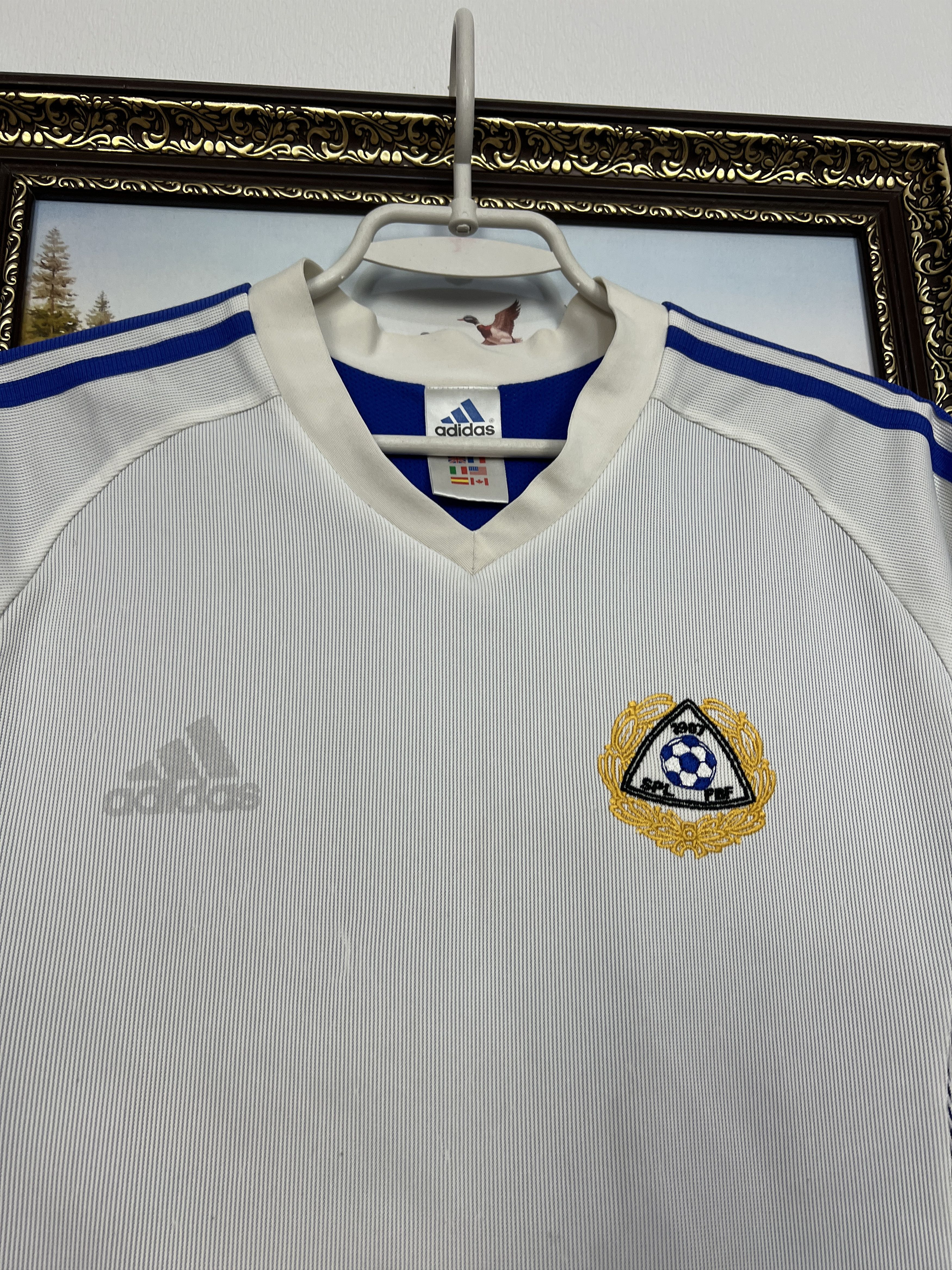 Adidas Finland Home football shirt Soccer #4 Hyypia Jersey Trikot Size US S / EU 44-46 / 1 - 3 Thumbnail
