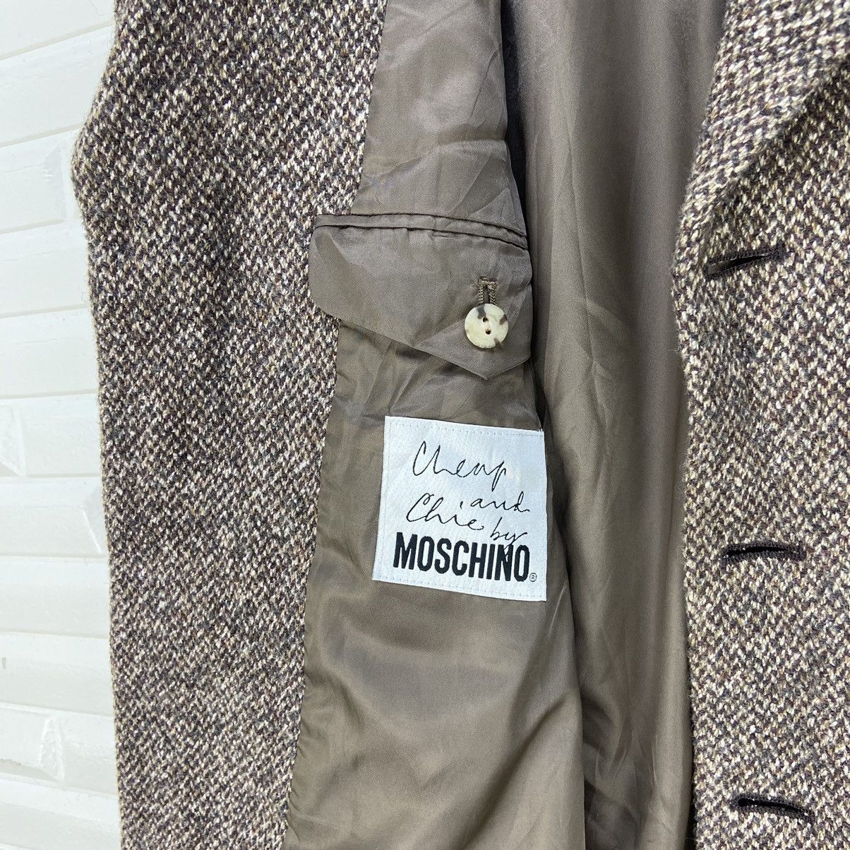 Moschino Moschino Herringbone Wool Coat Blazer Size US S / EU 44-46 / 1 - 10 Thumbnail