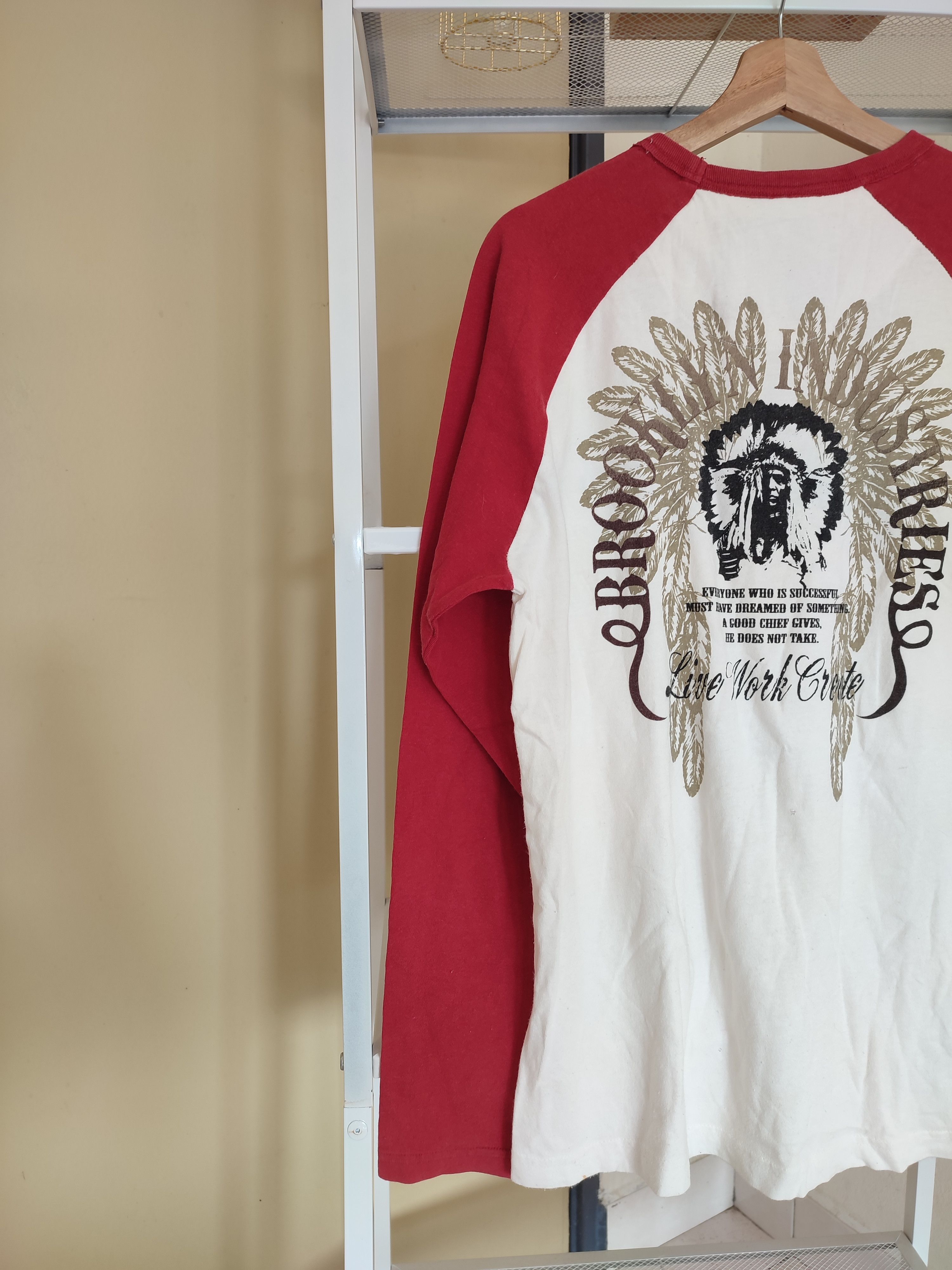 Japanese Brand Crazy y2k BROOKLYN INDUSTRIES APACHE LONG SLEEVE Size US L / EU 52-54 / 3 - 7 Thumbnail