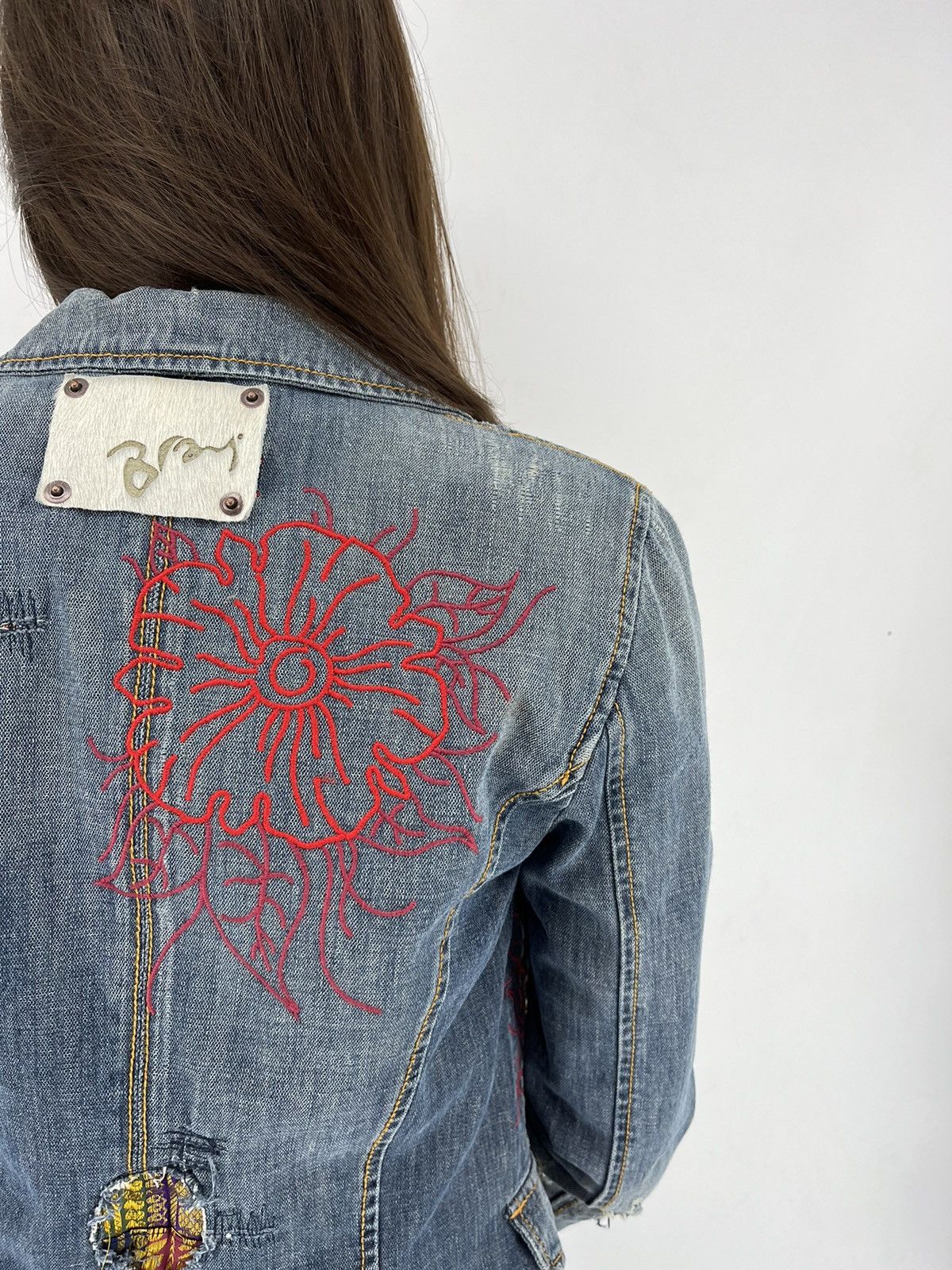 Bray Steve Alan × Japanese Brand Progetti & Prodotti Bray Vintage Y2K Denim Jacket Size S / US 4 / IT 40 - 14 Thumbnail