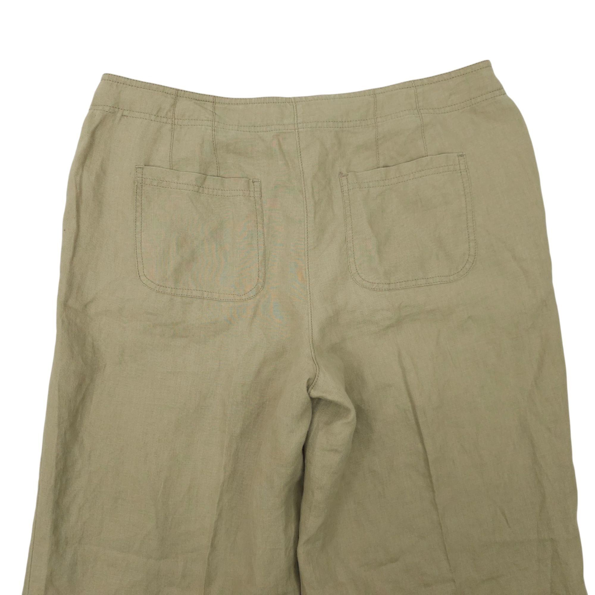 Chicos Chicos Linen Pants Women Size 1 US M/8 MId Rise Wide Leg Sla Size 30" / US 8 / IT 44 - 12 Thumbnail