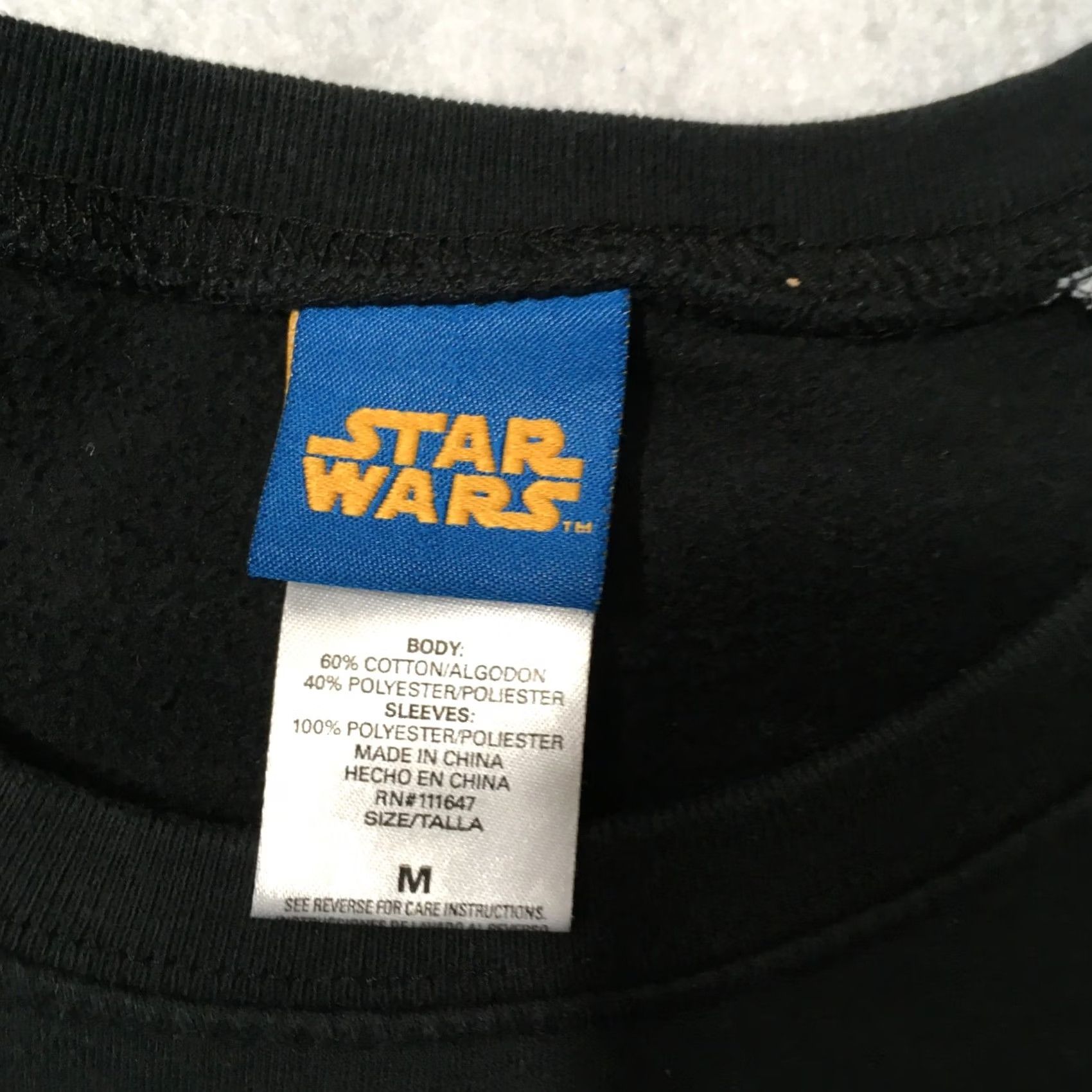 Star Wars Star Wars Sweatshirt Floral Sleeves Black Size M Women Size M / US 6-8 / IT 42-44 - 3 Thumbnail